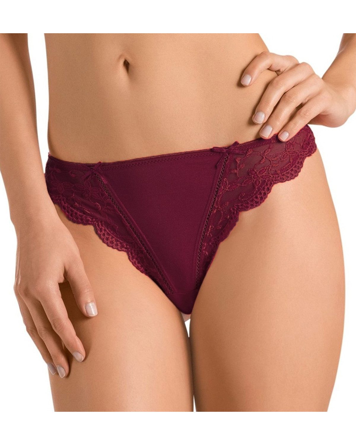 Nina Von C. String Damen String 'Silver Edition' 48100971, Bordeaux