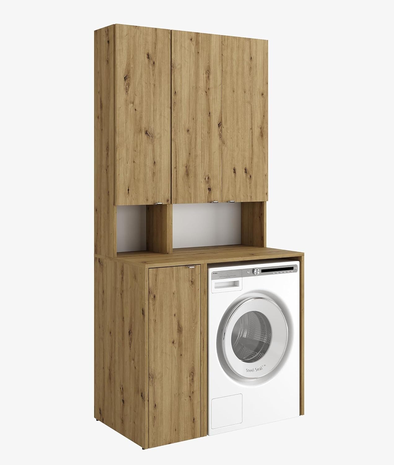Platan Room Badezimmer-Set Waschmaschinenschrank 65 cm günstig online kaufen