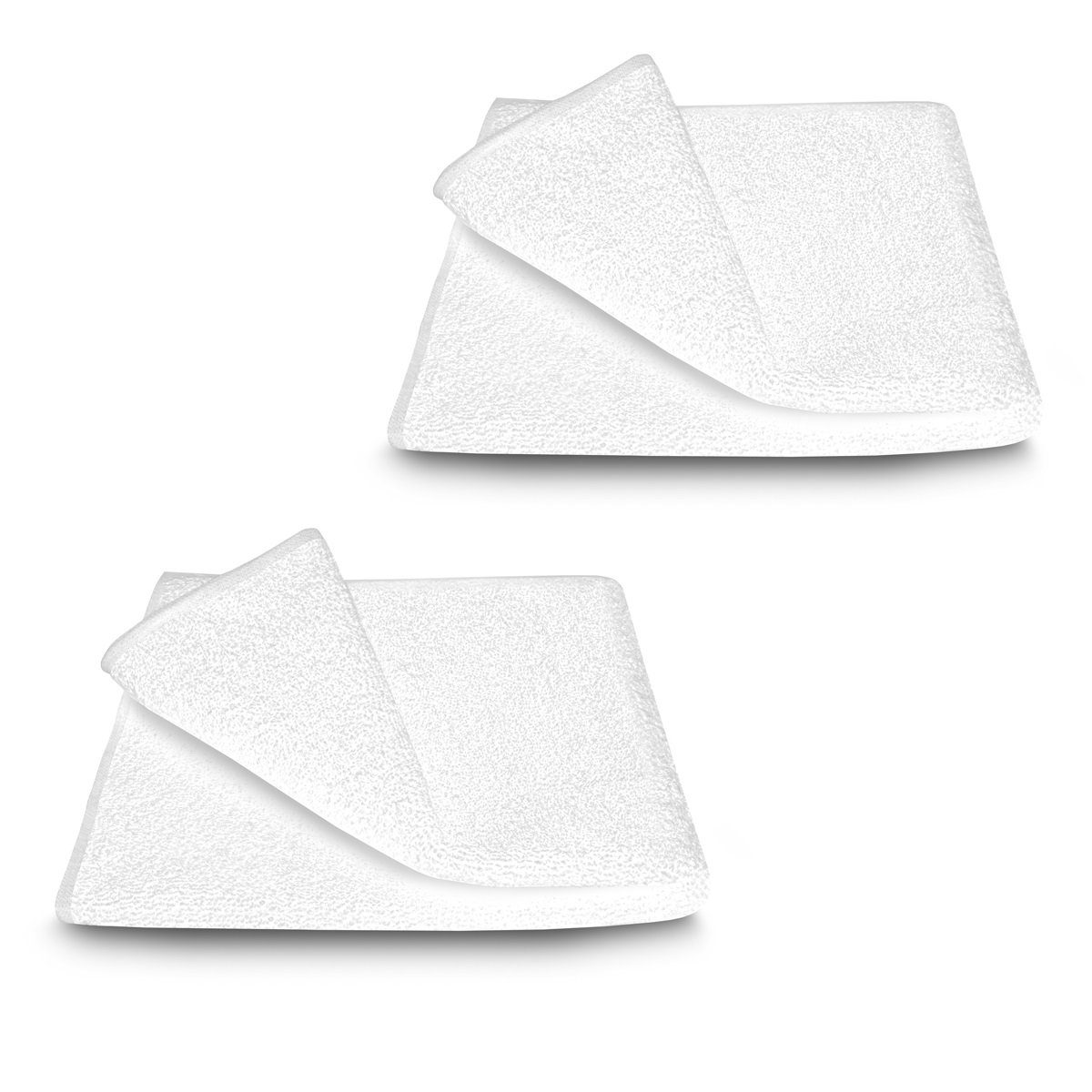 ARLI Handtuch Set Handtuch 100% Baumwolle Handtücher Set Serie aus hochwertigem Rohstoff Frottier klassischer Design elegant schlicht modern praktisch mit Handtuchaufhänger, Baumwolle, (2-tlg) Weiß