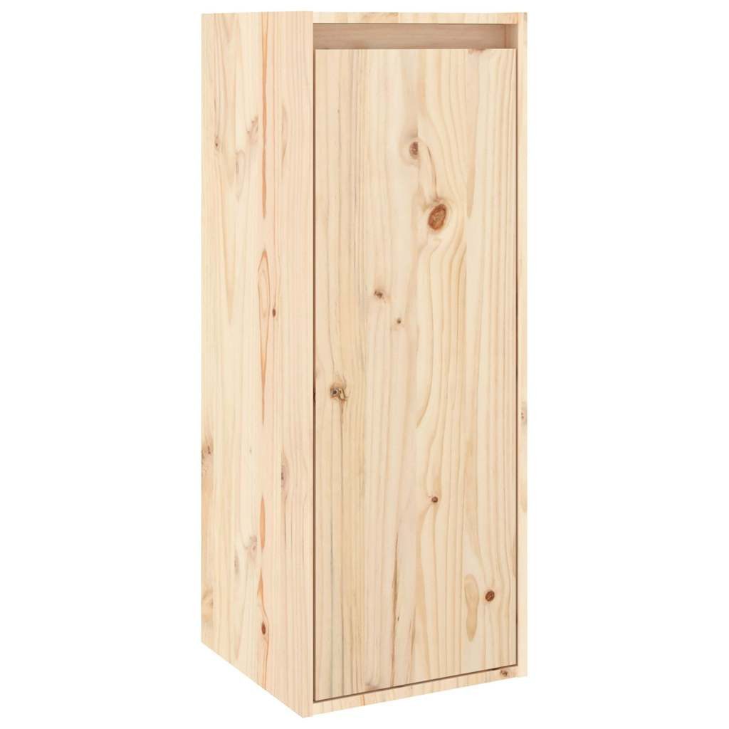 vidaXL Regal Wandschrank 30x30x80 cm Massivholz Kiefer, 1-tlg.