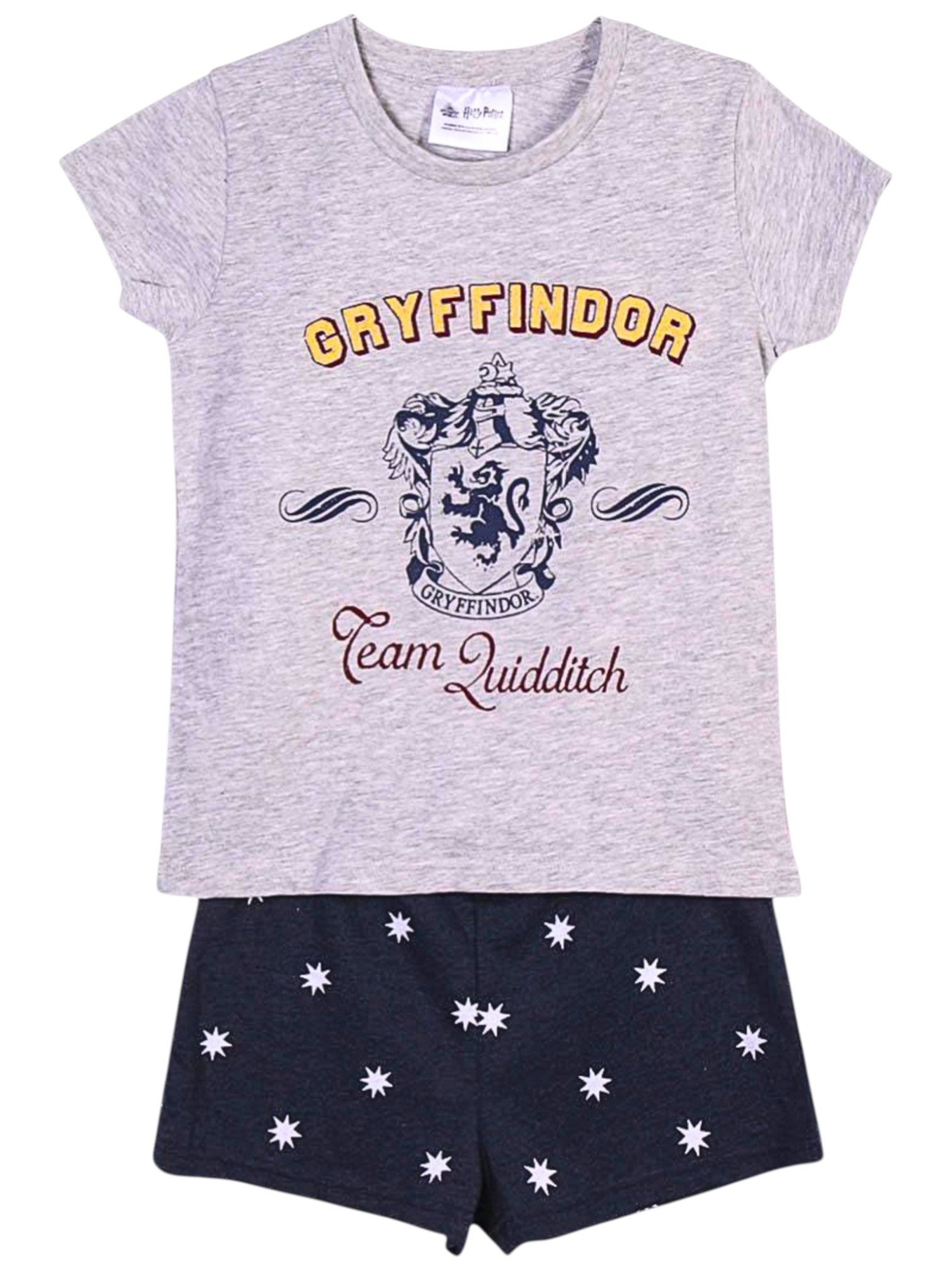 Cerdá Schlafanzug Harry Potter - Gryffindor (2 tlg) Mädchen Pyjama Set kurz - Kinder Shorty Gr. 116-164 cm