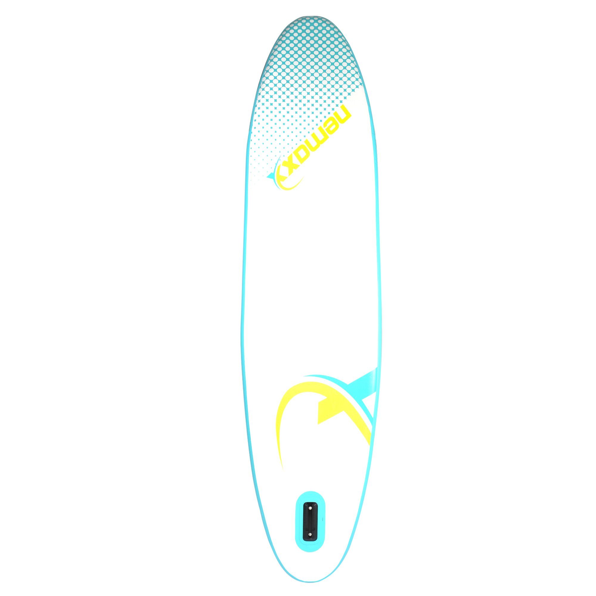 Paddel up Tasche, & Board - Surfbrett, Surf-Board transportieren türkis/gelb 320x78x15cm, inkl. PB320 Nemaxx - aufblasbar SUP-Board, - leicht Paddle Inflatable zu NEMAXX Stand