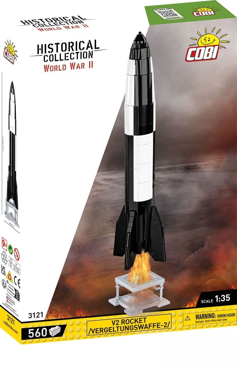 COBI Historical Collection World War II V2 Rocket Vergeltungswaffe 3121 Konstruktions-Spielset