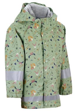 Sterntaler® Regenjacke Regenjacke Waldtiere (1-St., Kinder Regen- und Matschjacke mit süßen Motiven) Regenjacke Kinder mit Kapuze, Funktionsjacke Kinder