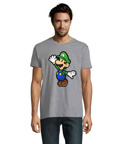 Blondie & Brownie T-Shirt Herren Luigi Retro Konsole Mario Peach Yoshi Gaming