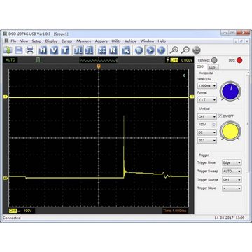 VOLTCRAFT Multimeter USB-Oszilloskopvorsatz mit arbiträrem, Digital-Speicher (DSO), Spectrum-Analyser, Funktionsgenerator