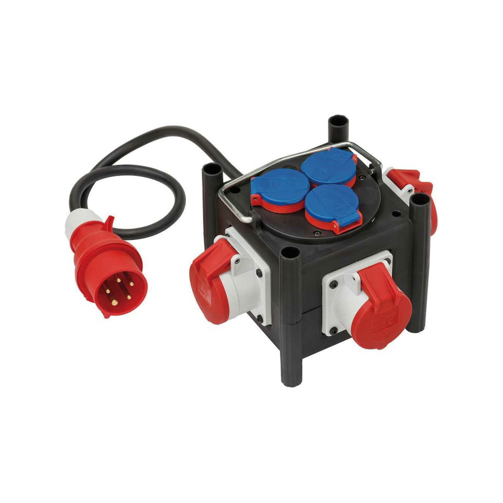 Brennenstuhl Kompakter Stromverteiler BSV 3 LS E/16 2 IP44 1m H07RN-F 5G1,5 3xCEE40 Steckdosenleiste