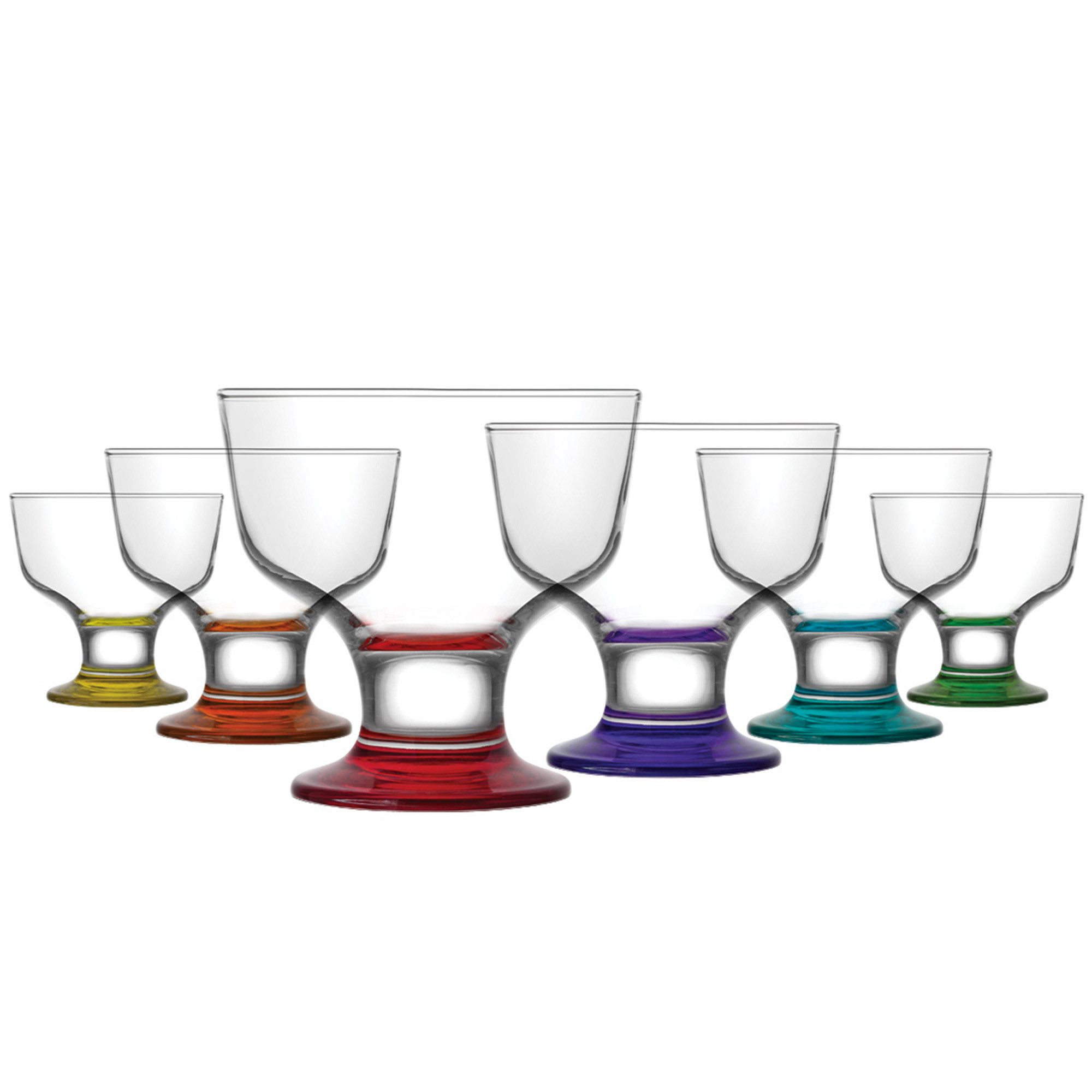 LAV Eisschale LAV Destina Eis- und Десертные миски – 285 ml (9 3/4 oz), 6er Set, Glas, (Packung, 6-tlg), Elegantes Glasschalen für Desserts und Eis 6er-Set, 285 ml