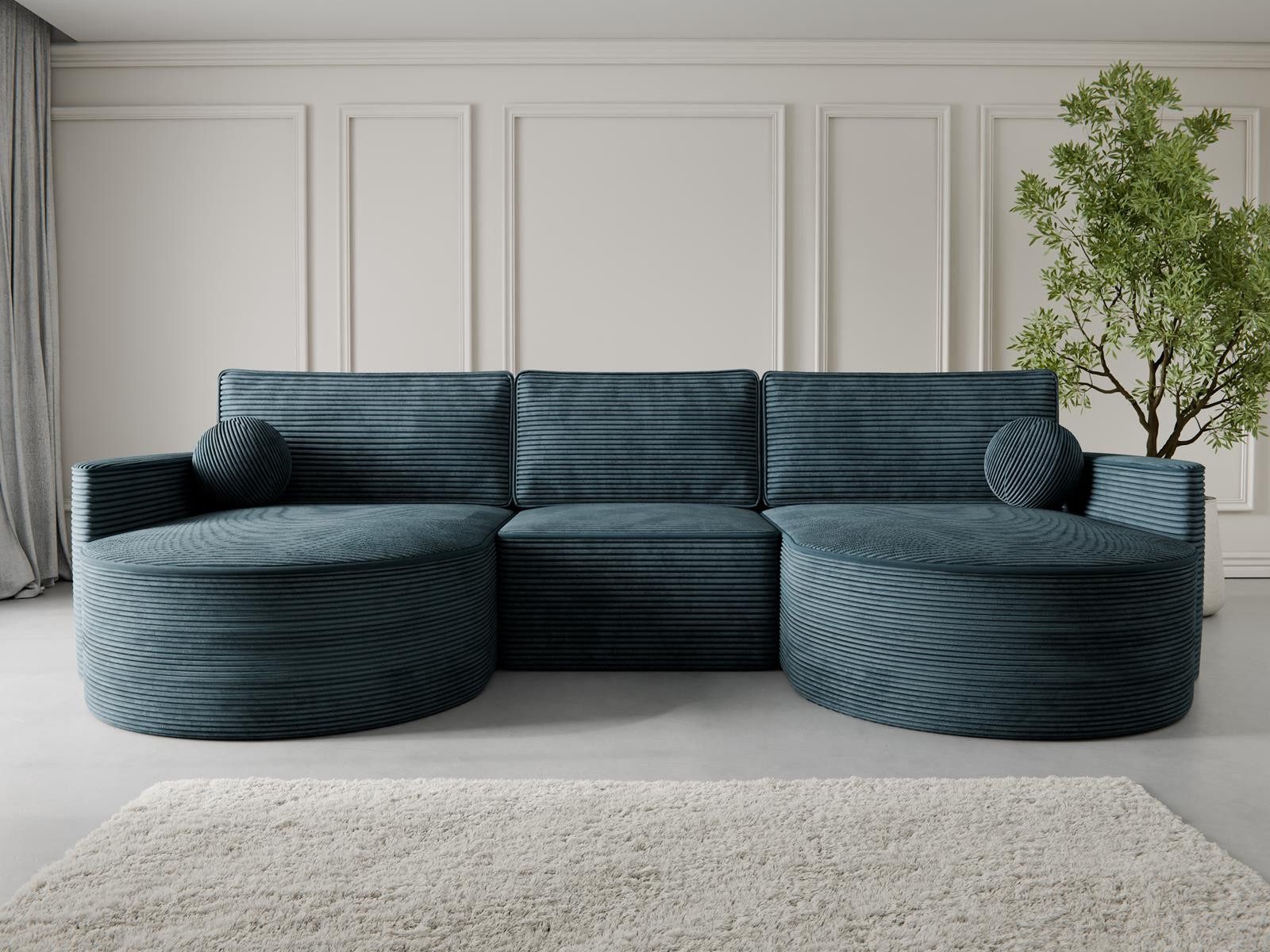 Compleo Ecksofa U Form MORENO, Couch günstig online kaufen