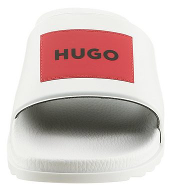 HUGO Match Badepantolette, Sommerschuh, Poolslides, Schlappen, mit Logoschriftzug