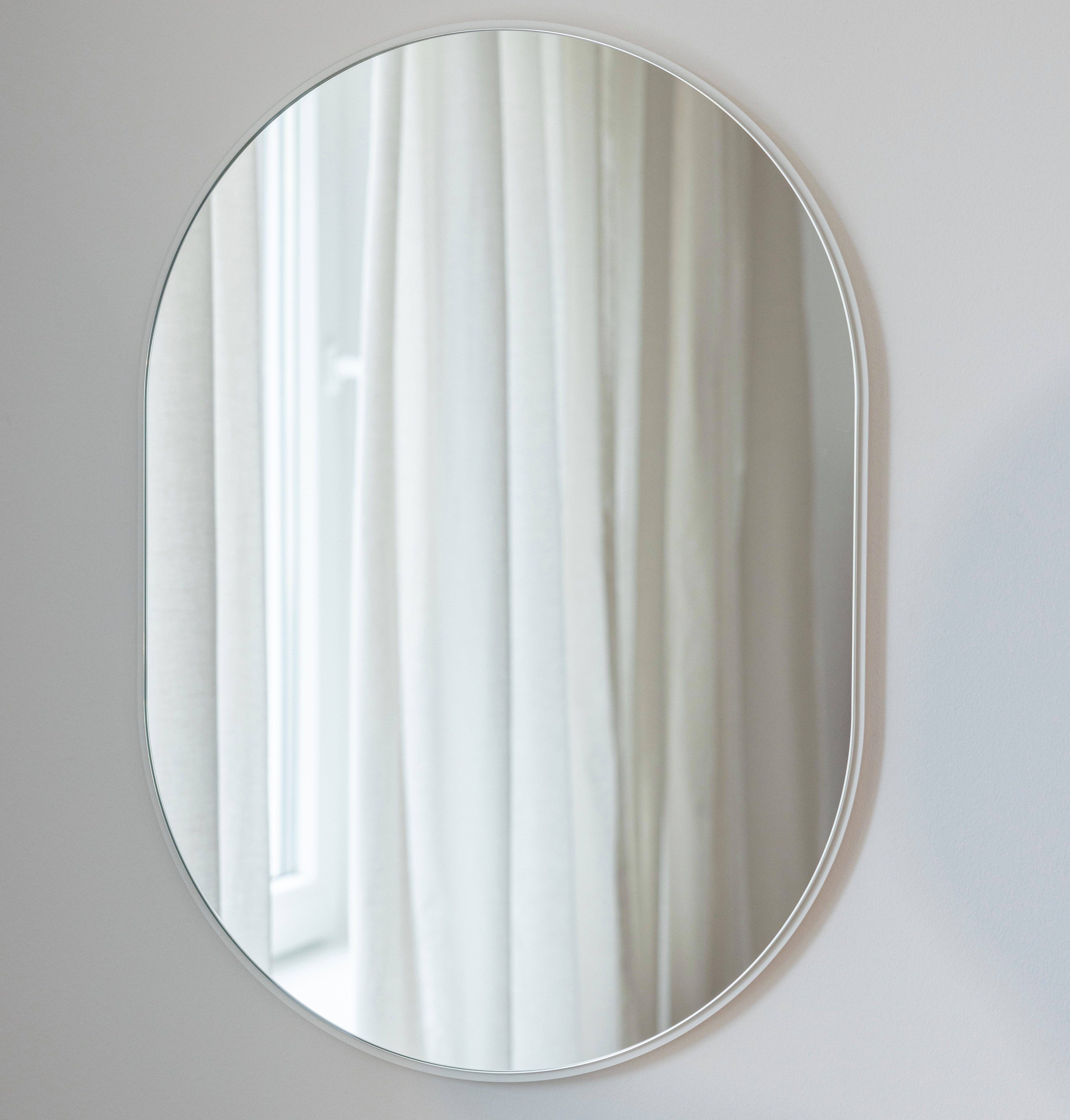 Metallbude Wandspiegel CAYA, oval, minimalistisches Design, günstig online kaufen