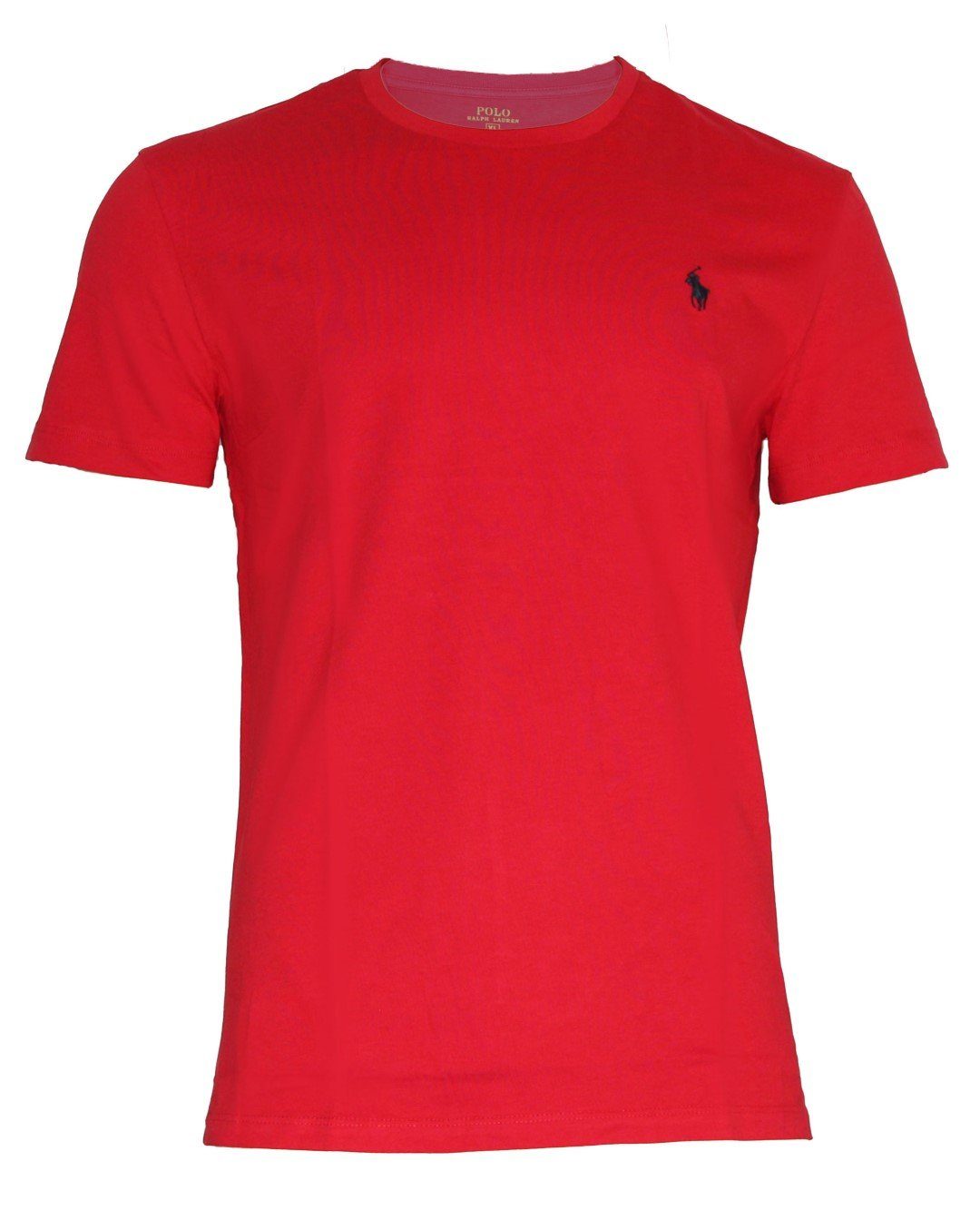Polo Ralph Lauren T-Shirt CMFit Rundhals Logo Stickerei Rot