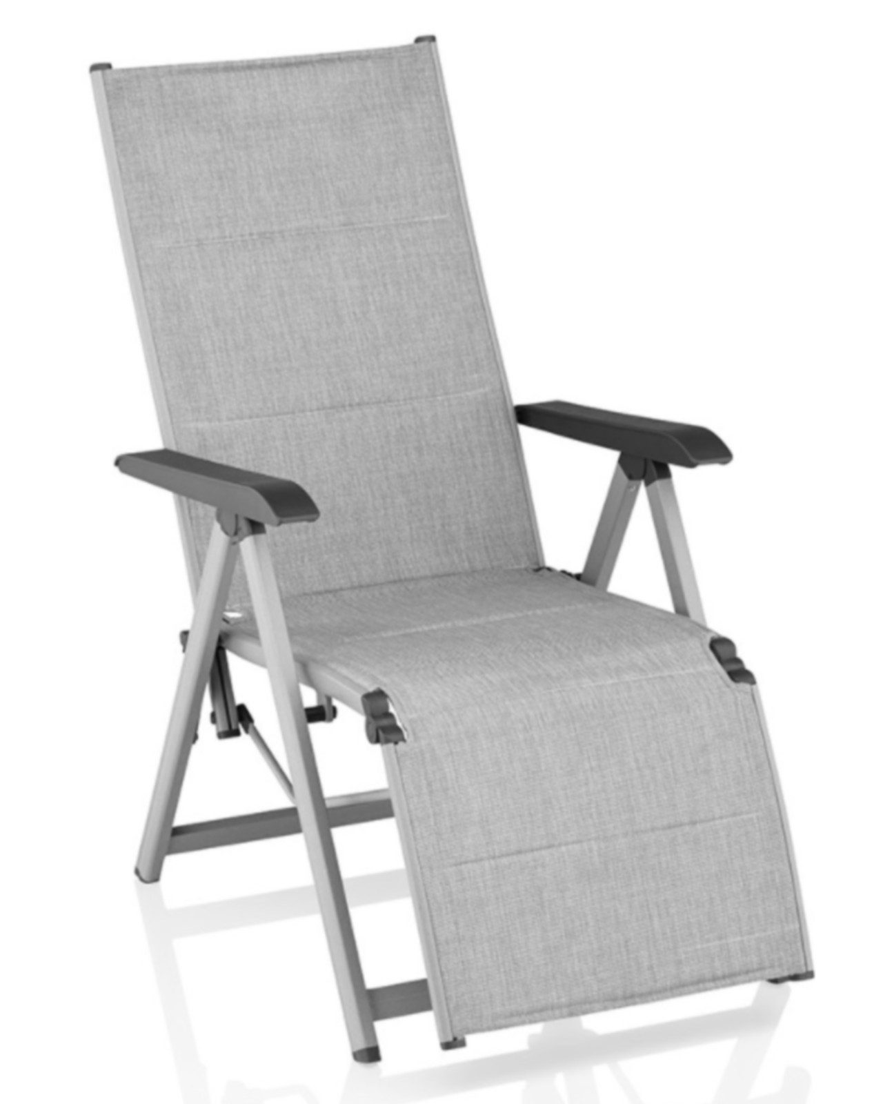 KETTLER Relaxsessel BasicPlus Padded Relaxsessel, silber / hellgrau
