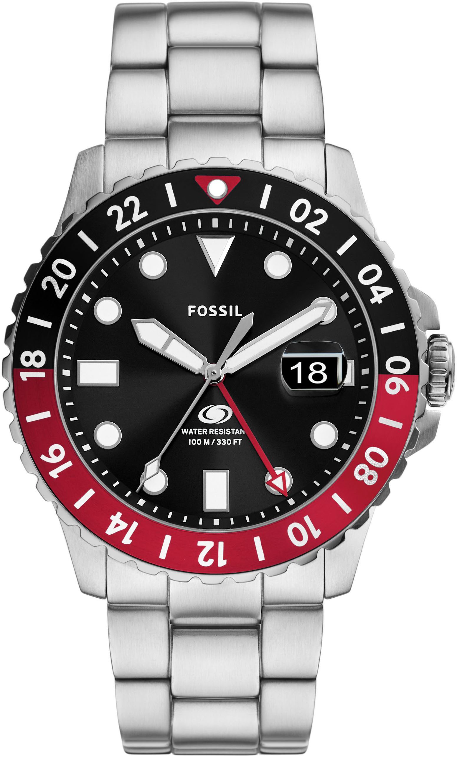 Fossil Quarzuhr FOSSIL BLUE GMT FS6092, günstig online kaufen