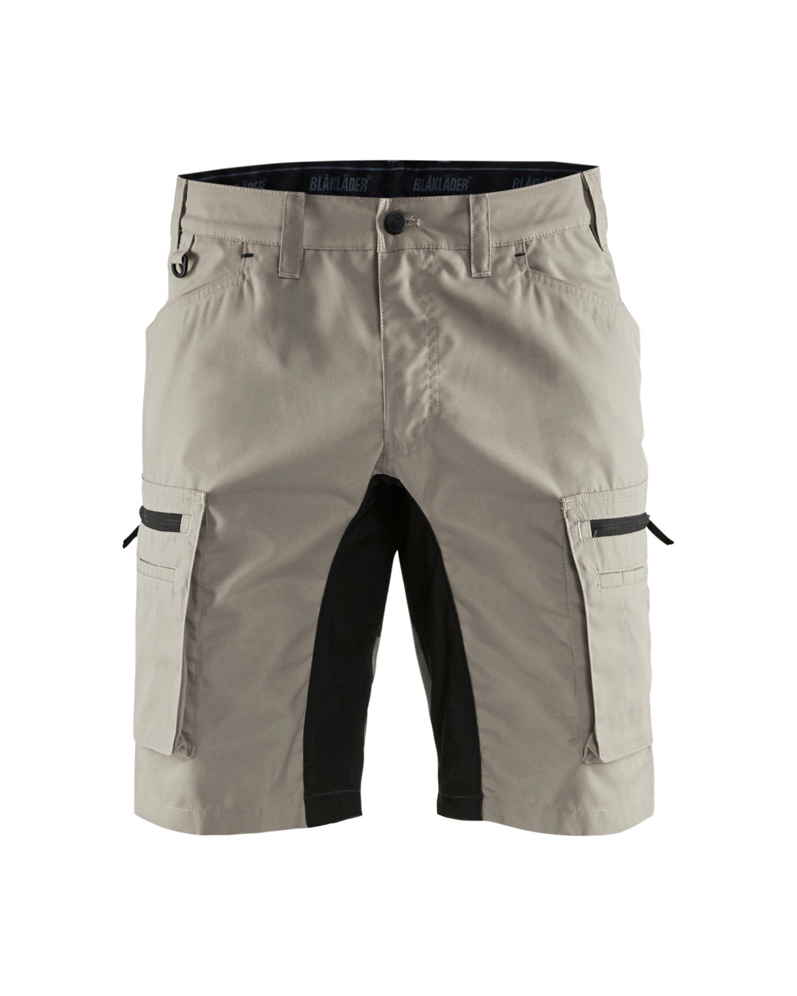 BLÅKLADER Arbeitsshorts Service Shorts steingrau/schwarz Stretch (1-tlg)