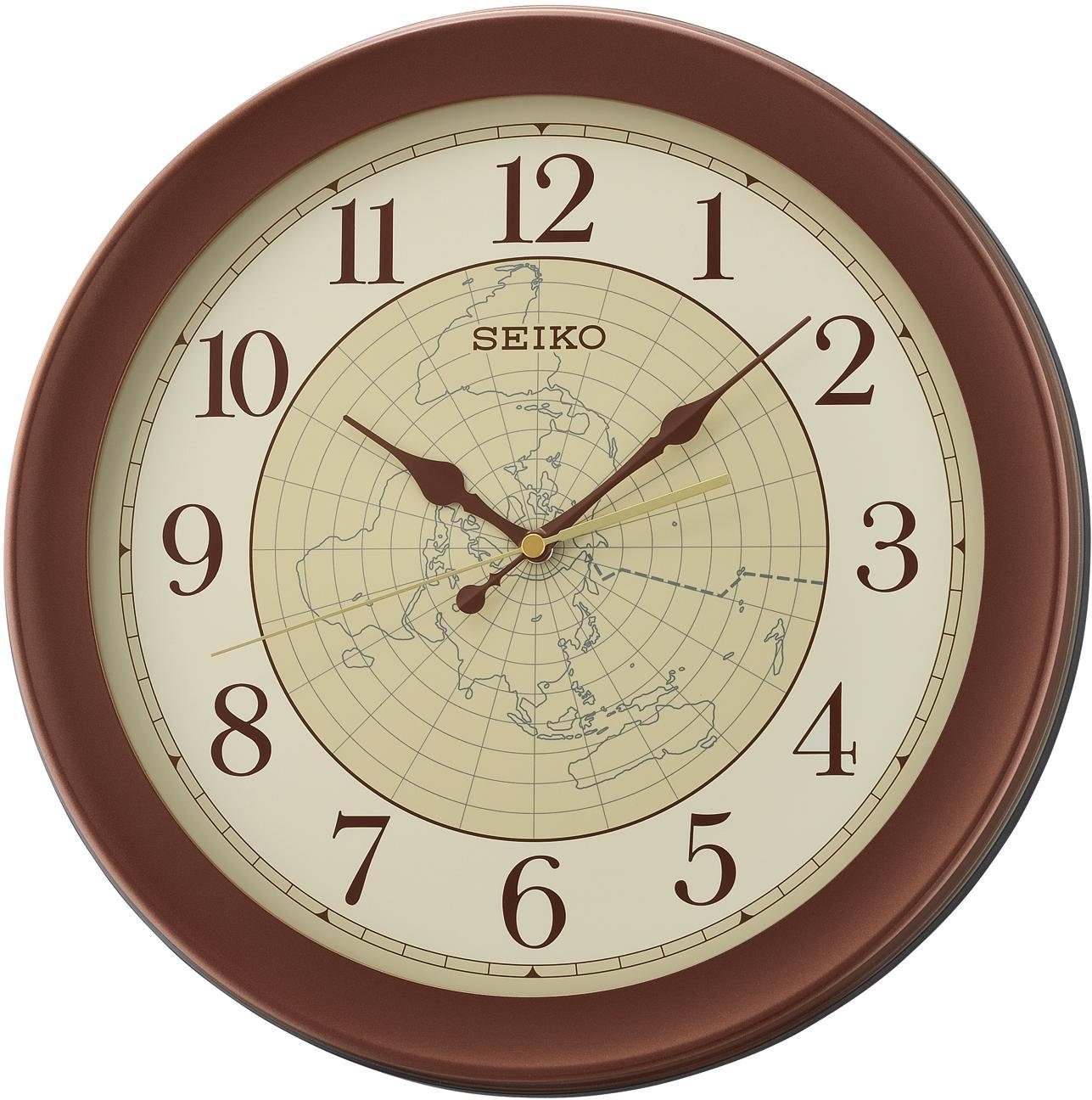 Seiko Wanduhr 24cm - Qualitäts Uhr Aus Kunststoff Und Stahl