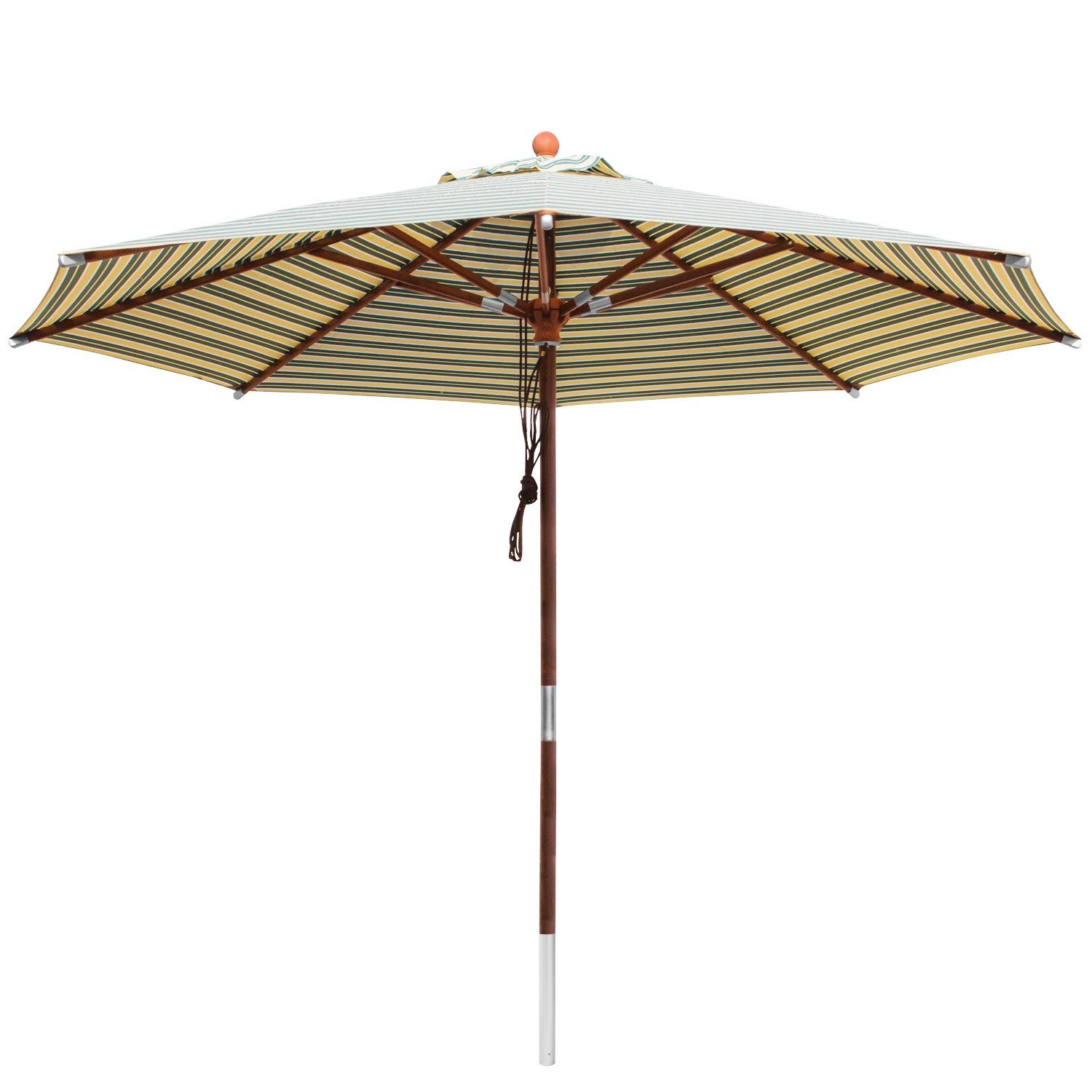 anndora-sonnenschirm Sonnenschirm rund grün weiß gelb günstig online kaufen