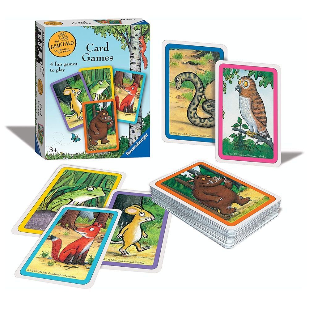 DER GRÜFFELO Spiel Kartenspiel 4 in 1 Spiele Der Grüffelo Ravensburger Spiel, Kartenspiel
