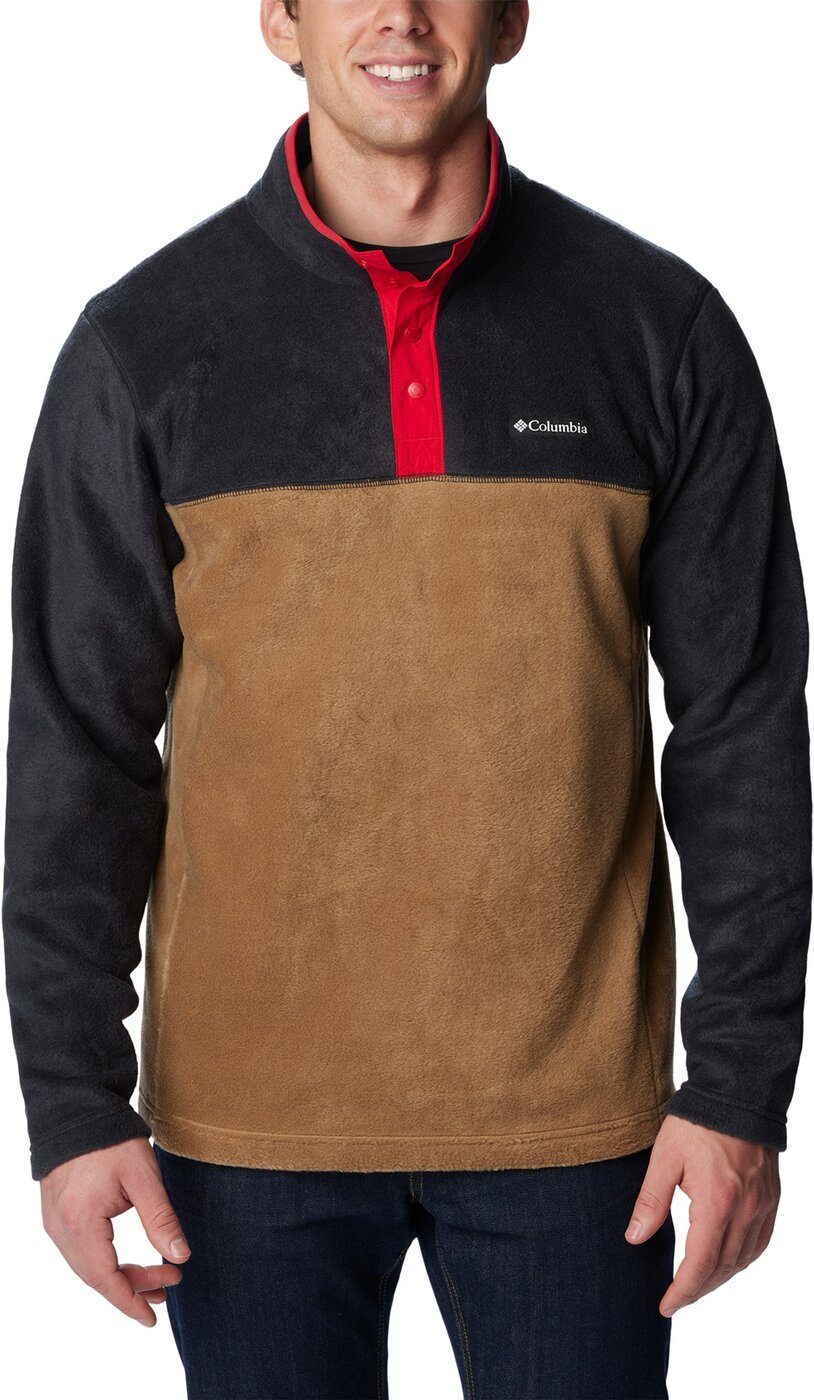 Columbia Fleecejacke Steens Mountain Half BLACK, MOUNTAIN Snap RED DELTA