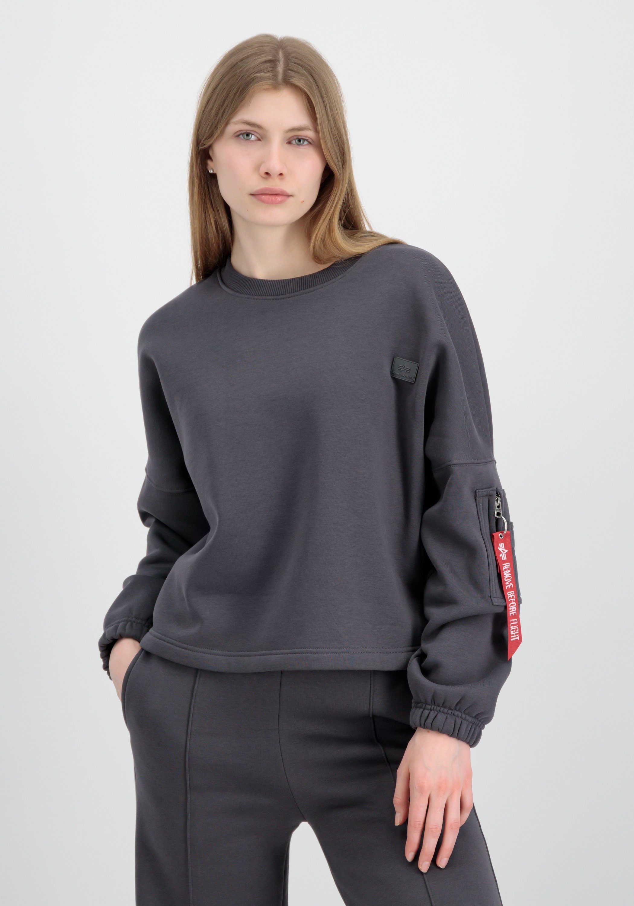 Wmn Label X-Fit Sweater - Sweater Alpha Industries Women Alpha Sweatshirts Industries OS