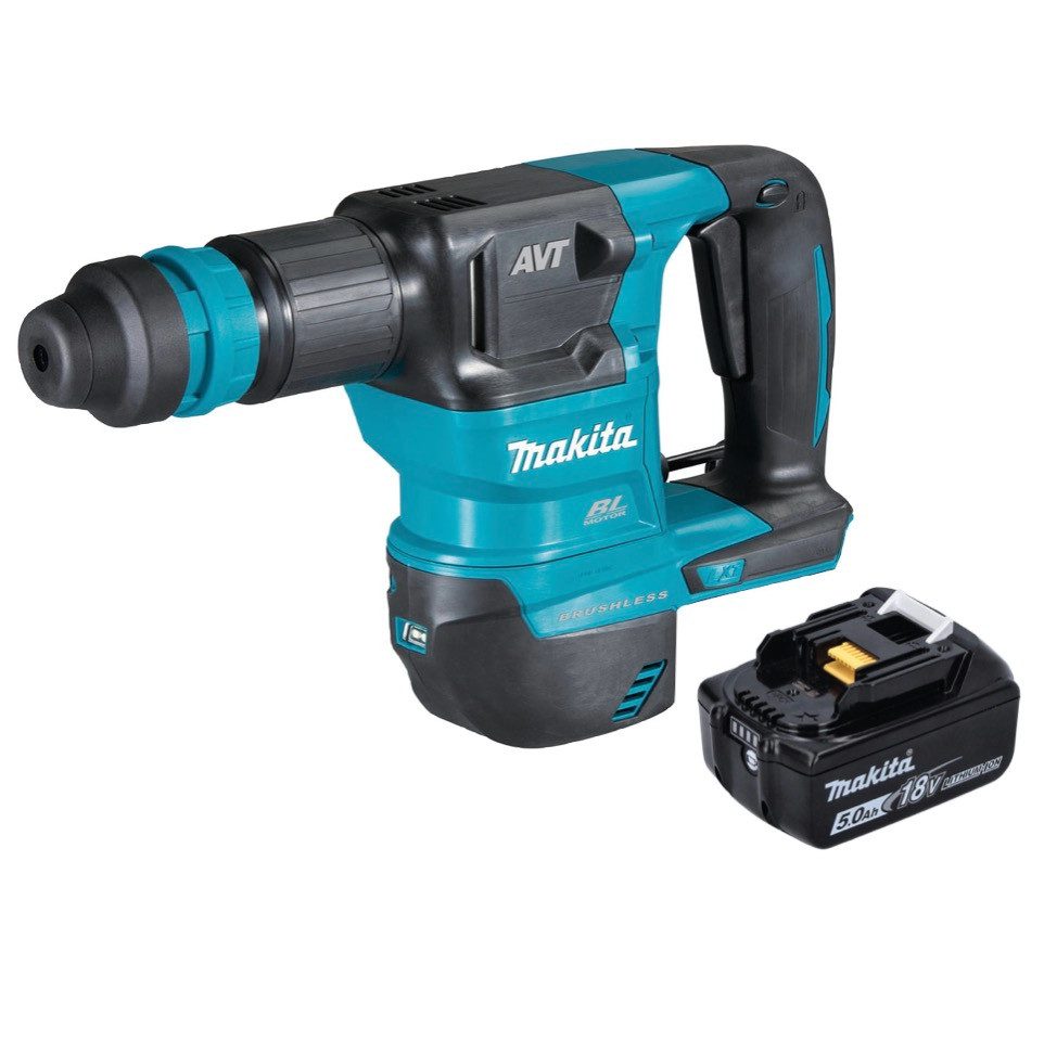 Makita Akku-Meißelhammer DHK 180 T1 Akku Meißelhammer 18 V 3,1 J SDS Plus Brushless + 1x Akku