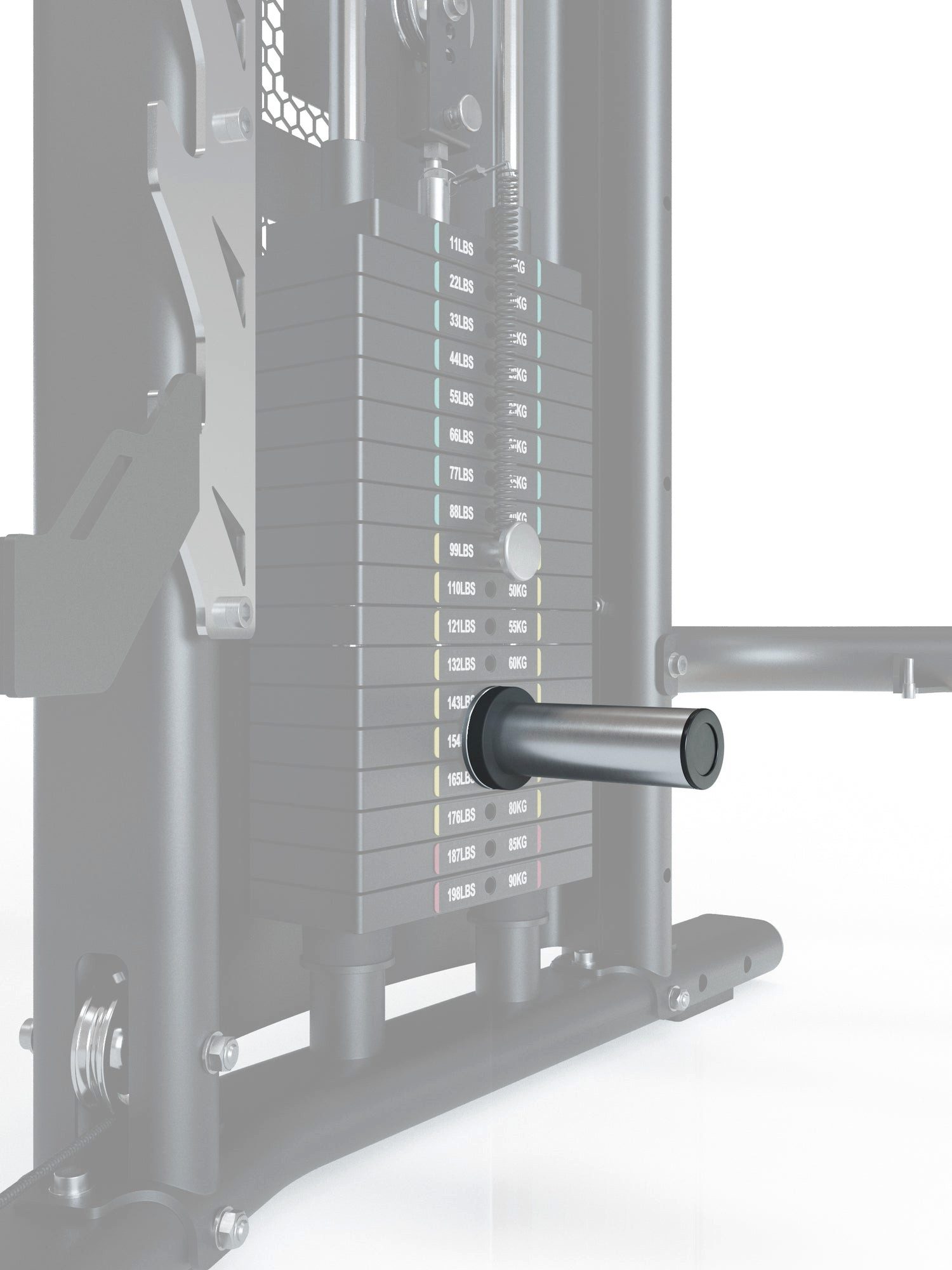 ATLETICA Power Rack Weight Loading Pin, 15cm nutzbare Länge