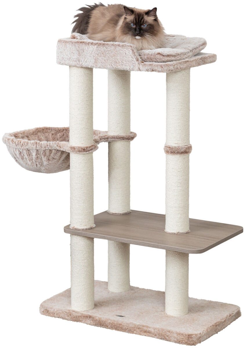 TRIXIE Kratzbaum Kratzbaum Sienna - taupe - 105 cm, Katzenbaum, Kletterbaum