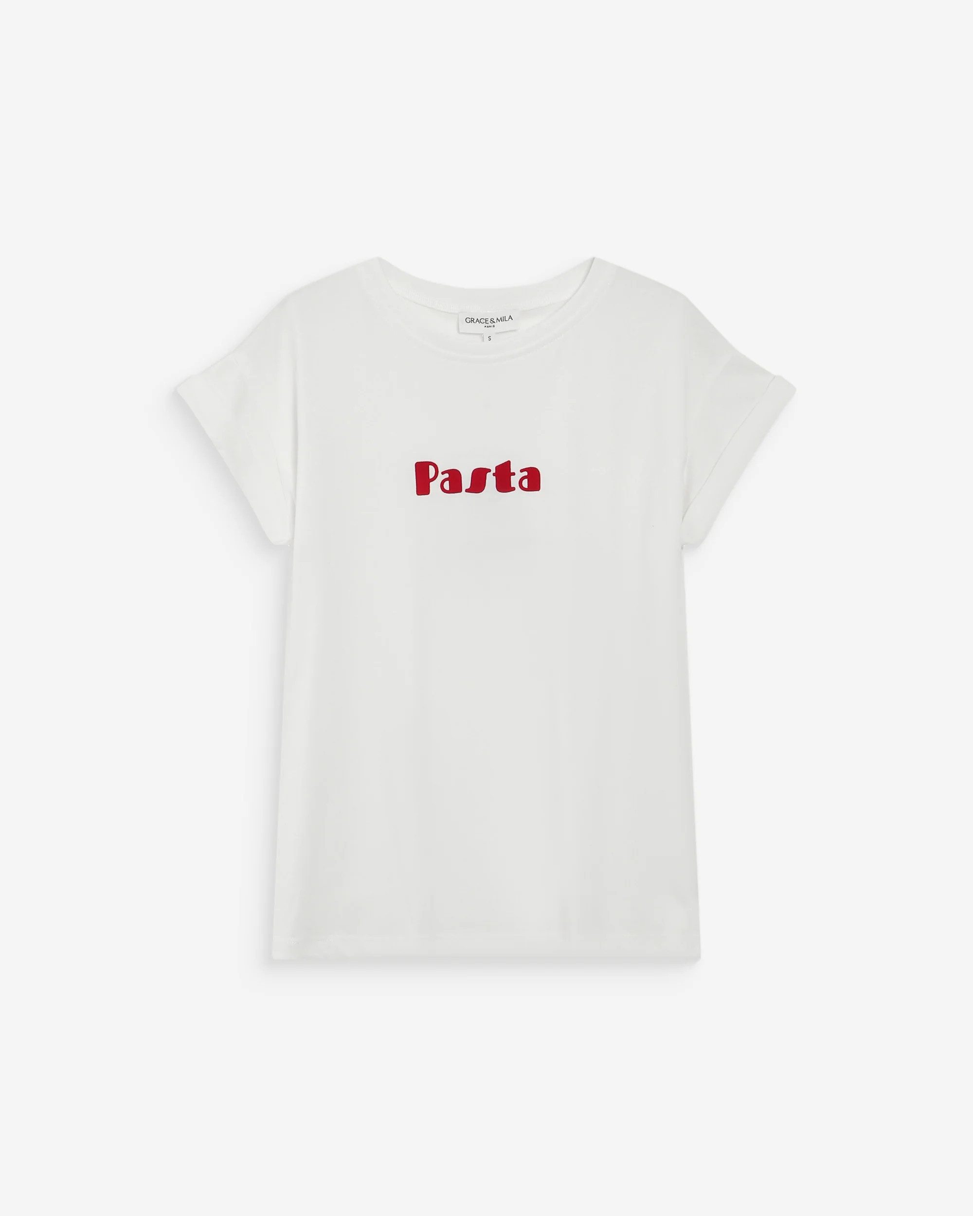 Kurzarmshirt SHIRT A MESSAGE EN VELOURS VICO - T-Shirt - Damenshirt