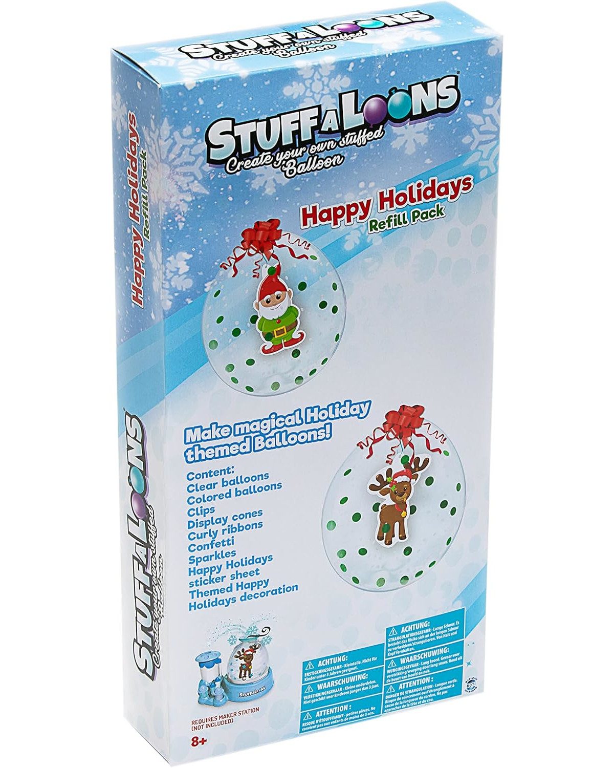 BOTI Dekoobjekt STUFFALOONS - Happy Holiday Refill Pack, Nachfüllset