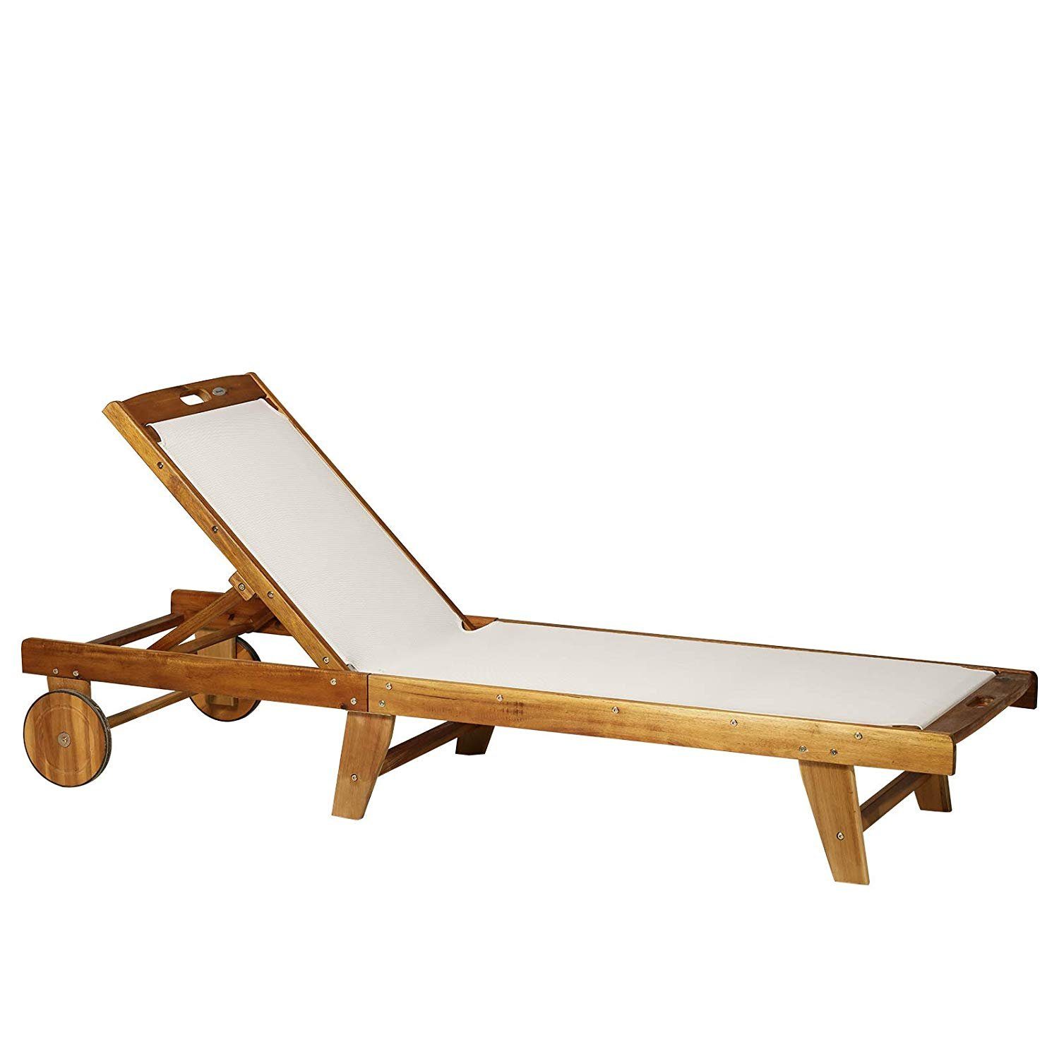 Outsunny Gartenliege Gartenliege verstellbar