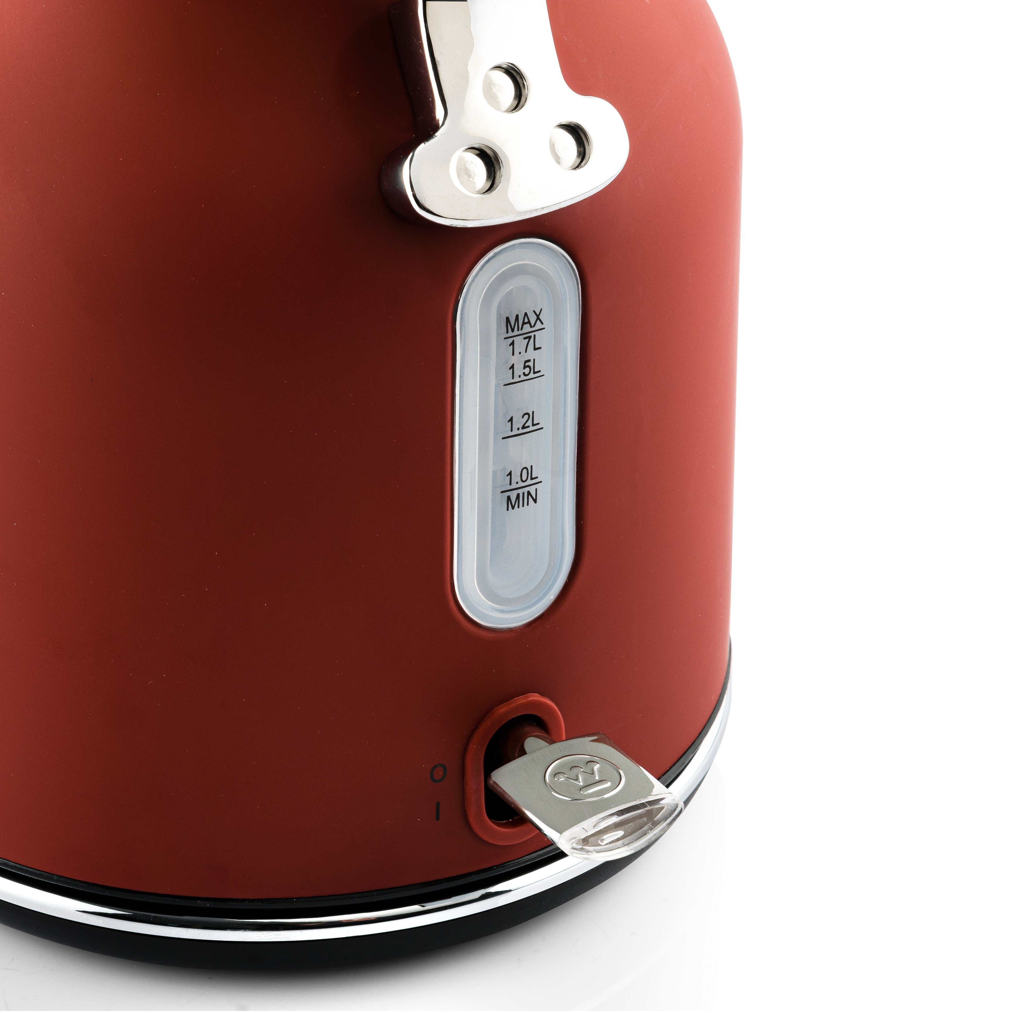 Westinghouse Toaster kurze 1750 4 1,5 Früstücksset, rot Wasserkocher Retro Volumen& Schlitze, Standmixer L 4 1,7 für W, Scheiben, L