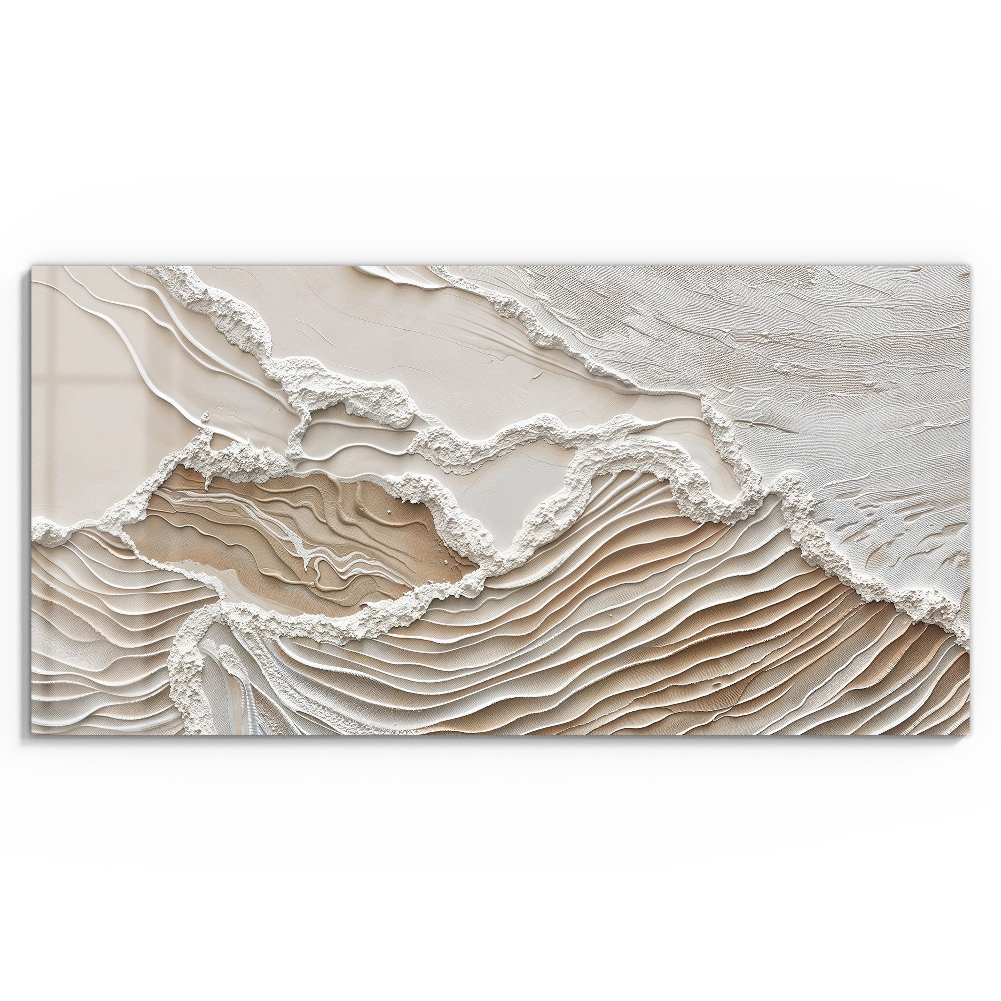 DEQORI Glasbild 'Sandwellenzauber', 'Sandwellenzauber', Glas Wandbild Bild günstig online kaufen