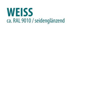 Baufix Weißlack PUR Fenster- & Türenlack, elastisch, UV beständig, wetterbeständig, 1L, weiß seidenglänzend