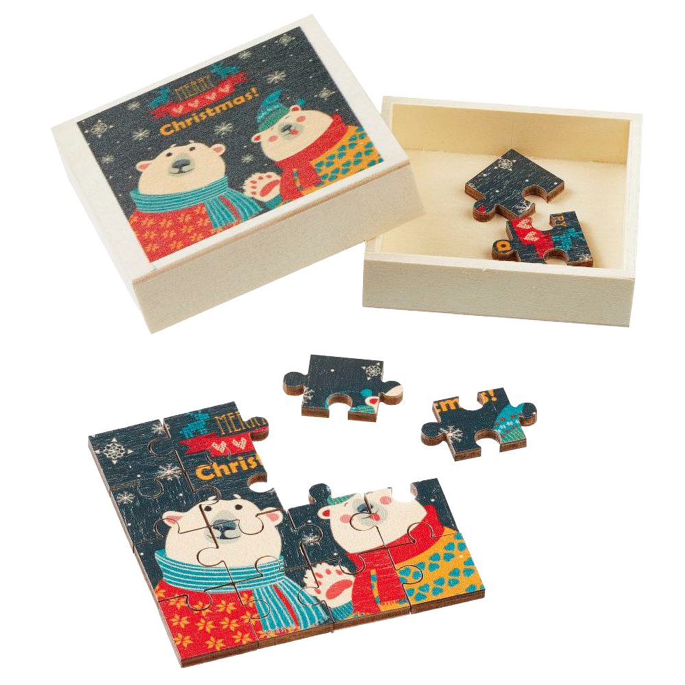 HobbyFun Dekofigur Miniatur Puzzle Weihnachten, 5,5x5,5cm günstig online kaufen