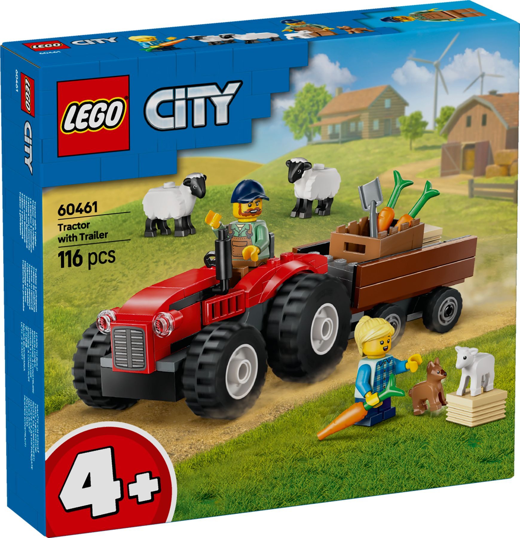 LEGO® LEGO® City 60461 Traktor mit Anhänger Konstruktionsspielsteine, (116 St)