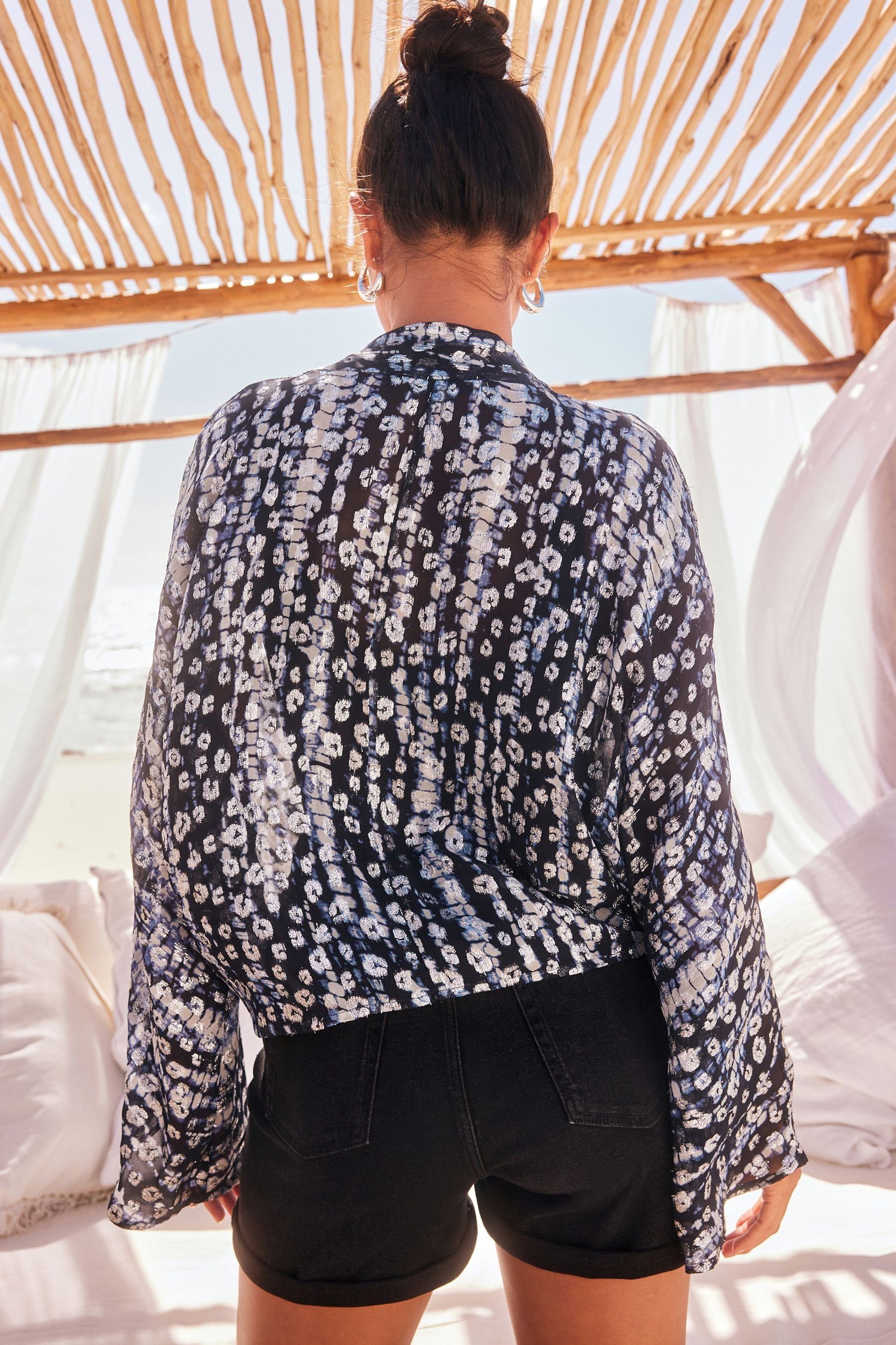 Next Blusenkimono Kimono-Morgenmantel zum Binden (1-tlg) günstig online kaufen