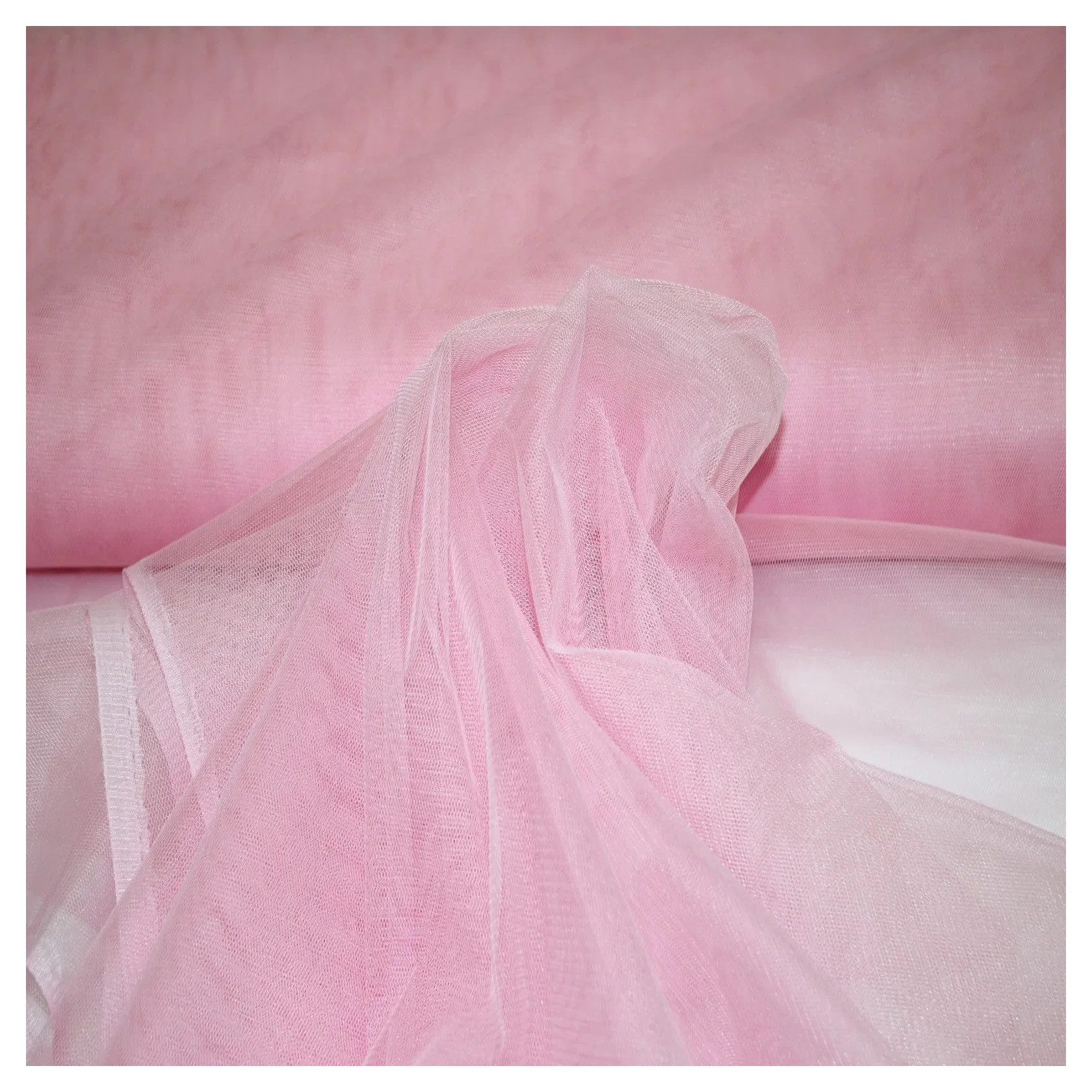 Jirex Trading Company Stoff Tüll Stoff Petticoat Tütü Meterware Deko 150cm breit 2-Way Stretch