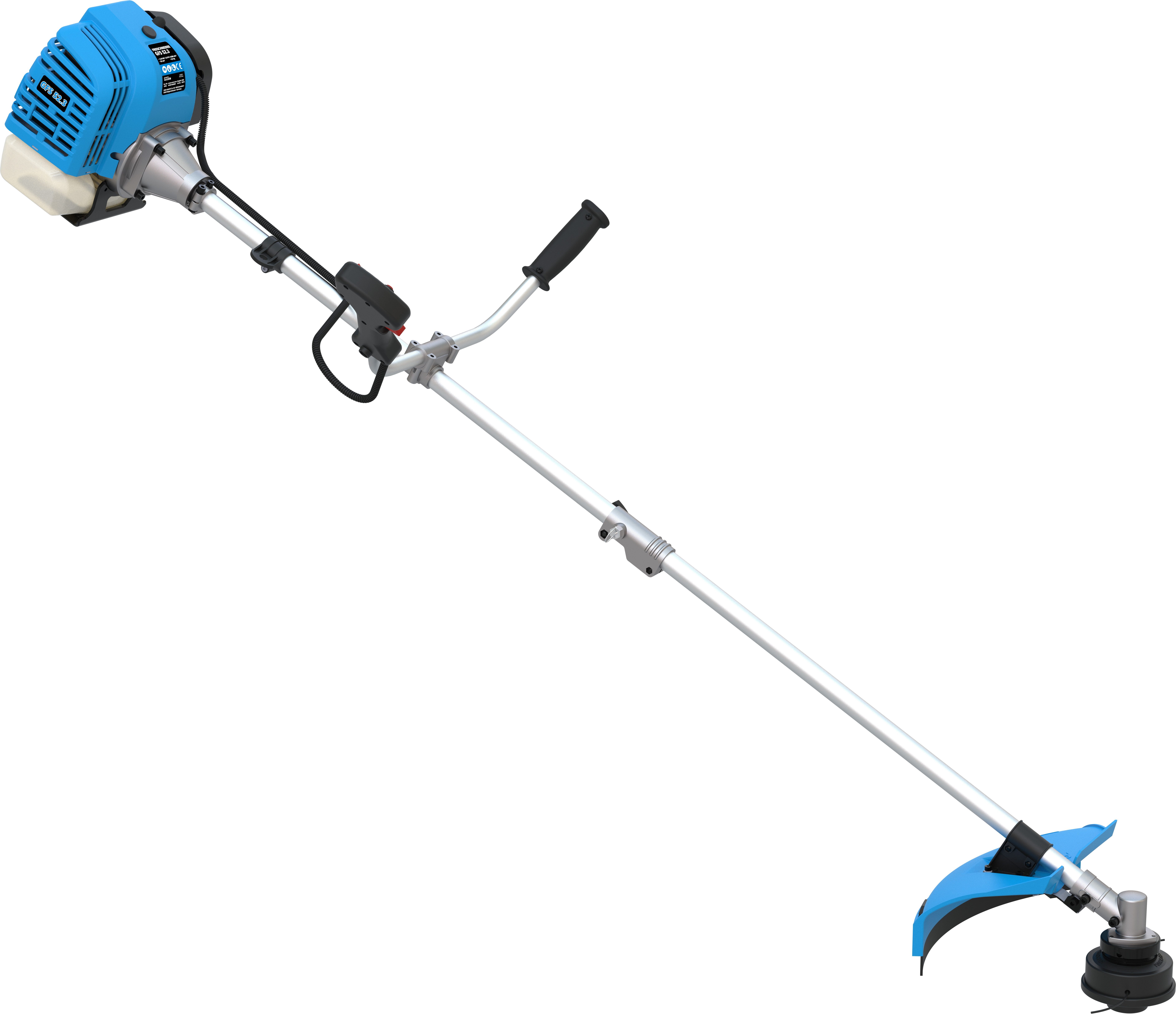 Güde Benzin-Freischneider GFS 52.3, 25,5 cm Arbeitsbreite Messer, 44 cm Arbeitsbreite Faden, Schnittbreite Fadenspule/Messer: 440/255 mm