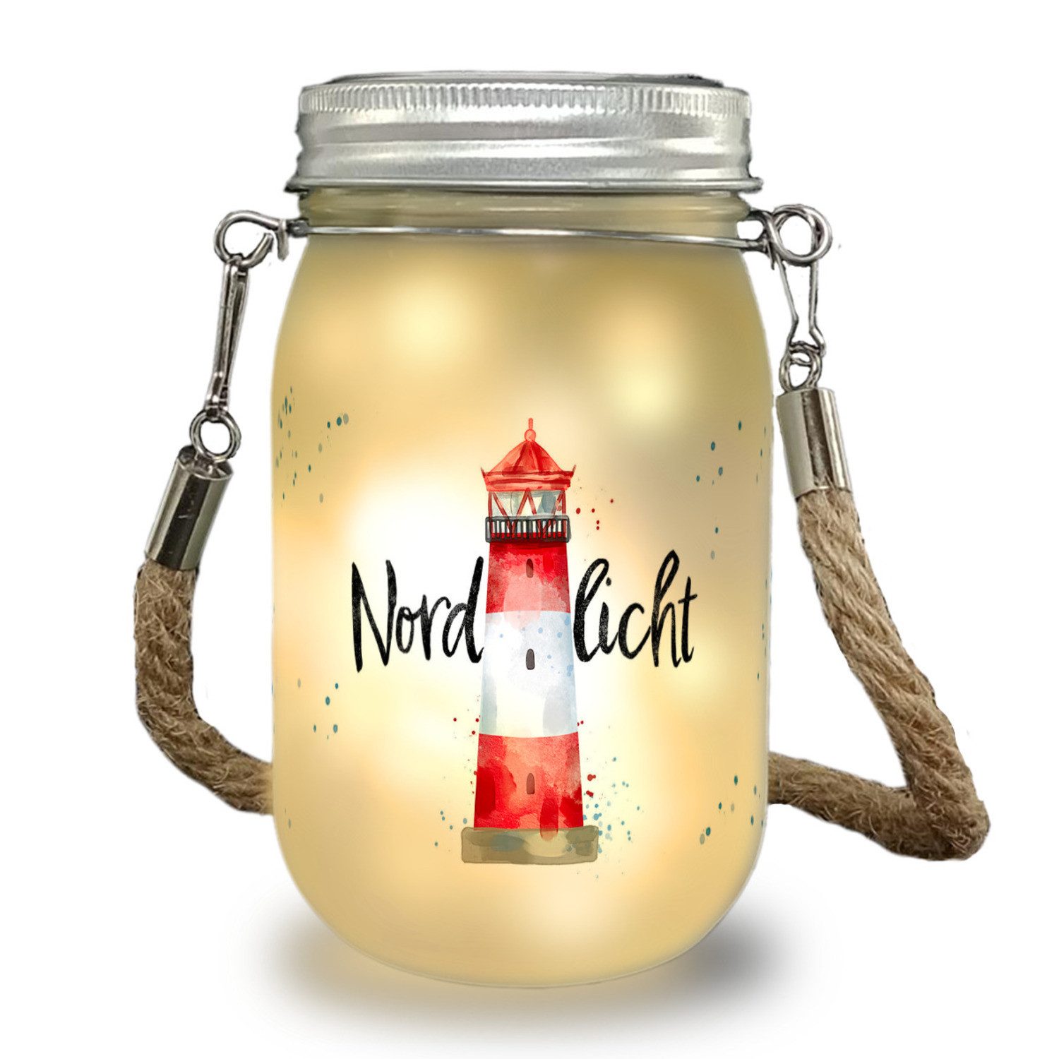 speecheese Dekolicht Leuchtturm Solarlicht mit Spruch Nordlicht günstig online kaufen