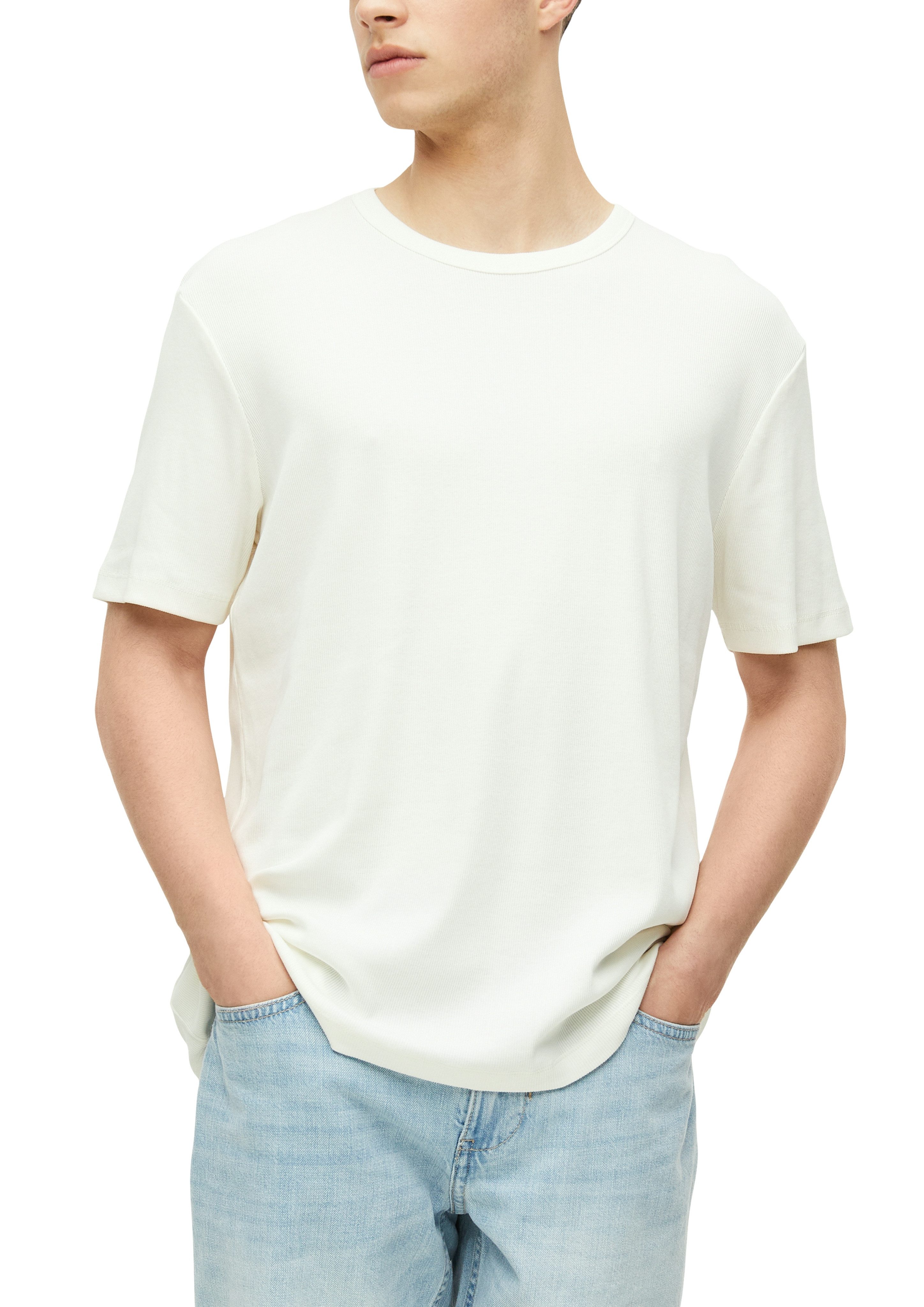 s.Oliver Kurzarmshirt Sommershirt mit Stretch / unifarben