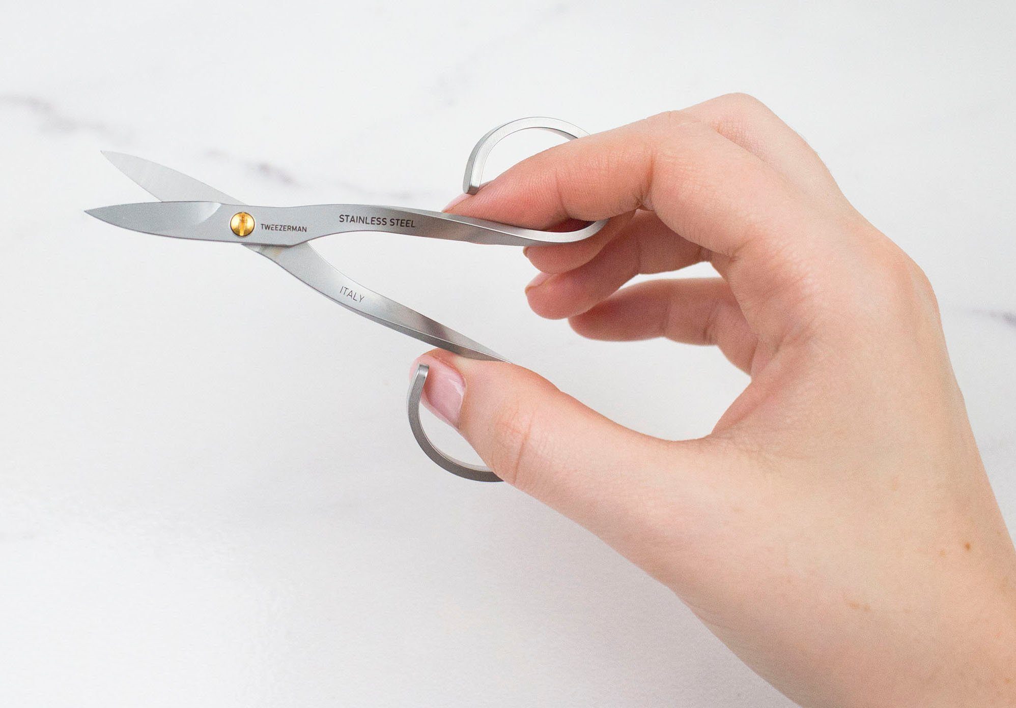 TWEEZERMAN Nagelschere STAINLESS STEEL SCISSORS NAIL