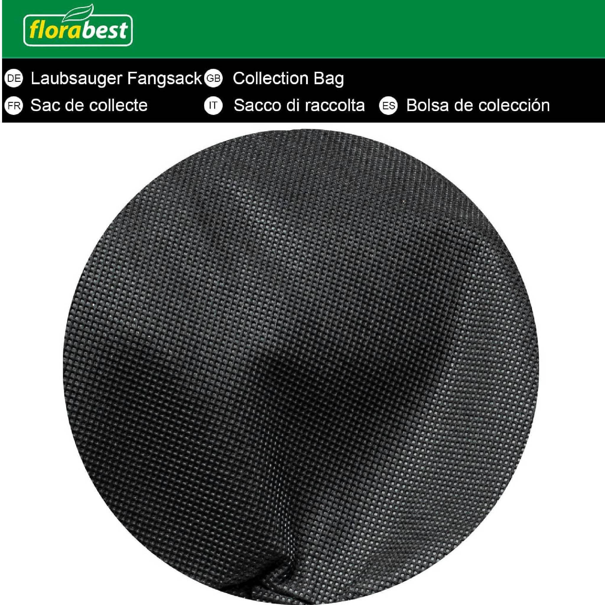 Florabest Fangkorb Laubsauger Fangsack mit Halterung FLB 2500 A1 BK 49246 Lidl Florabest, für Florabest FB 25001 A1, 50 l, (1-tlg), Fangsack hat Reißverschluss – Bild 5 von 5
