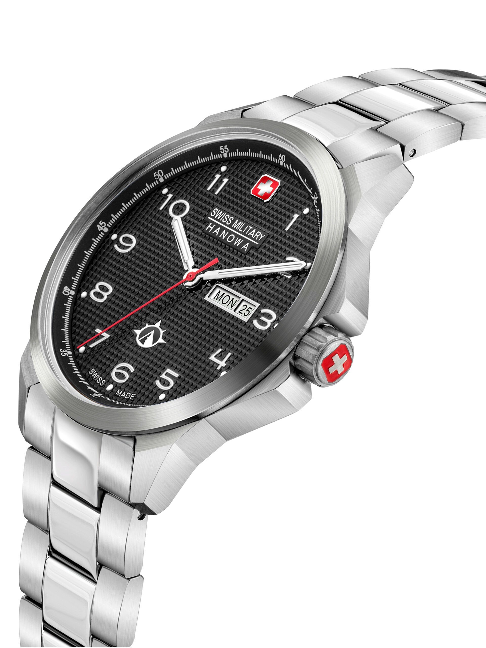 Swiss PUMA, kratzfestes Uhr Hanowa Schweizer Saphirglas Hochwertiges und Military SMWGH2100303,
