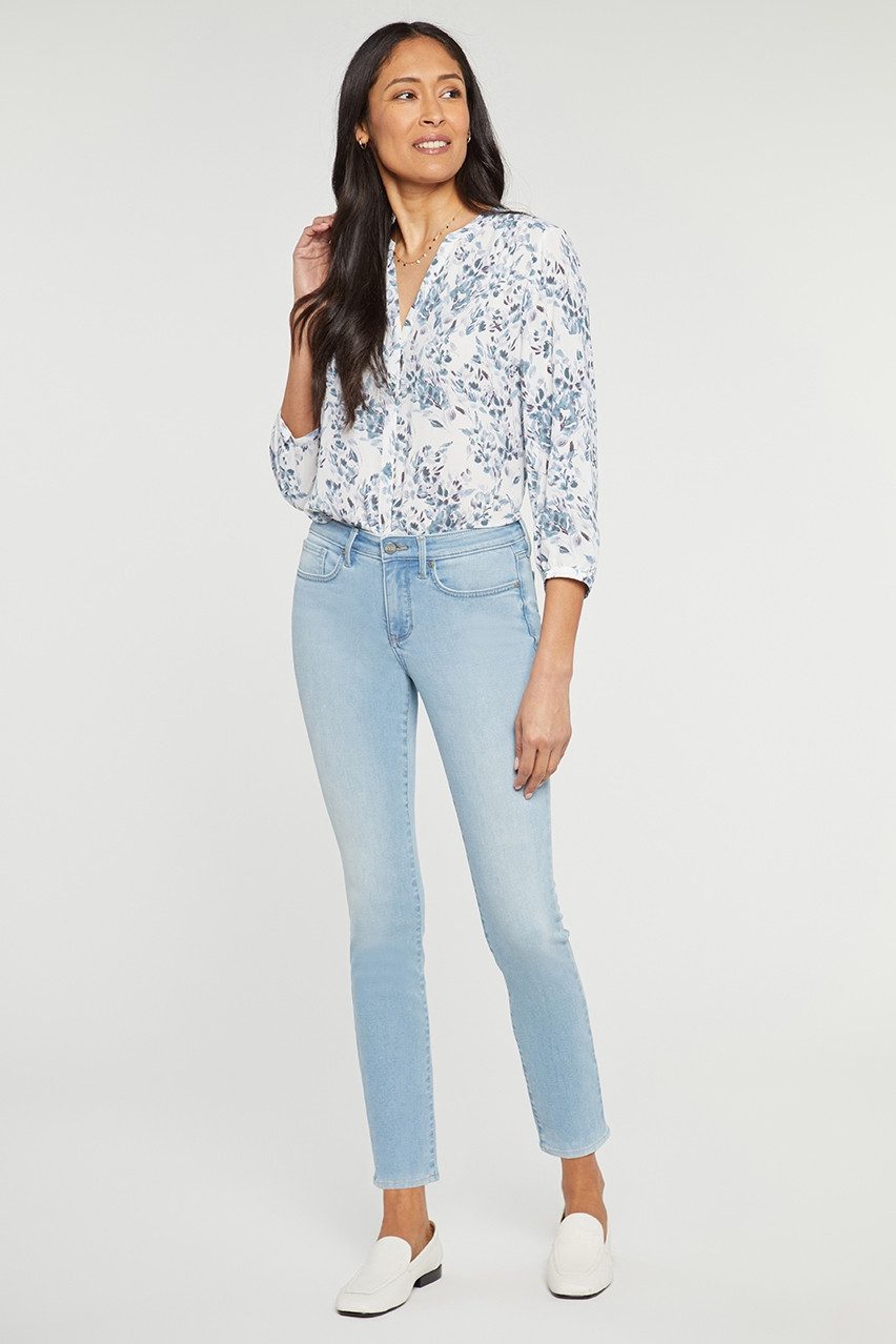 NYDJ Skinny-fit-Jeans Alina Skinny Jeans Hellblauem Premium Denim