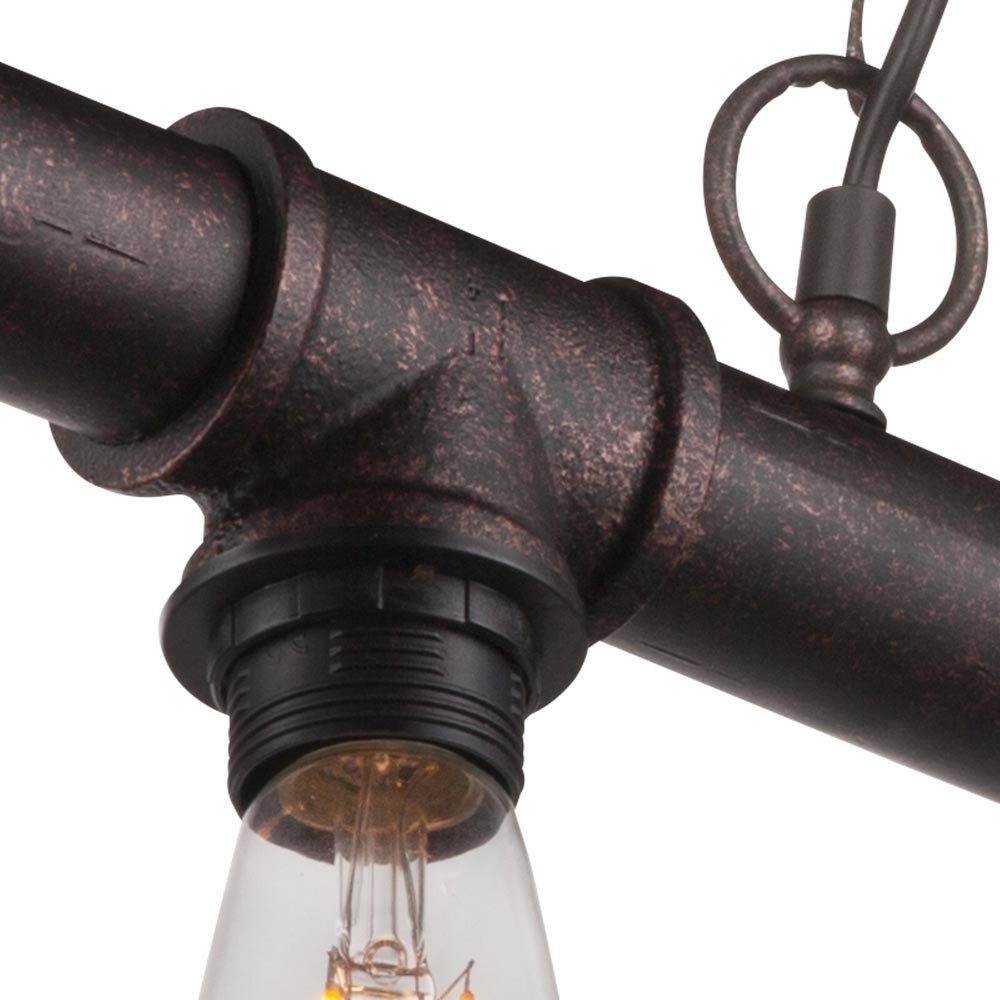 Leuchtmittel E27 Industriell Flammig inklusive, Design Pendelleuchte Hängeleuchte, nicht Rohr Globo Hängeleuchte 5