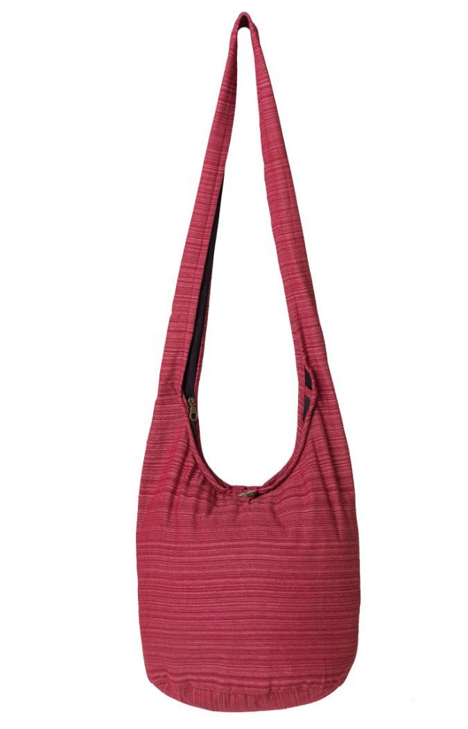 PANASIAM Freizeittasche Schulterbeutel Lini Beuteltasche aus 100% Baumwolle Schultertasche, In 2 Größen auch als Strandtasche Yogatasche oder Handtasche nutzbar