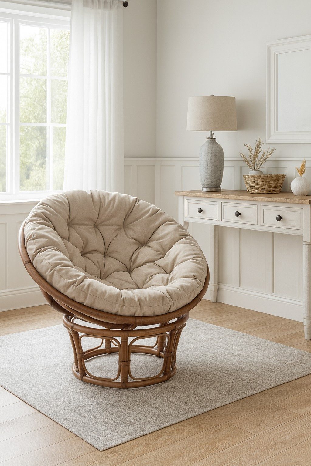 moebel-direkt-online Loungesessel Rattansessel mit bequemer großer Kissenau günstig online kaufen