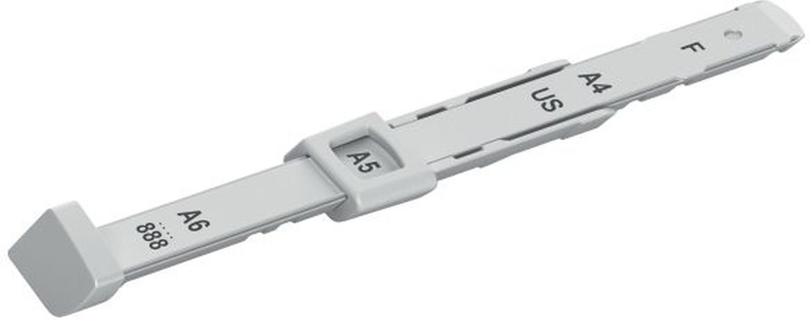 LEITZ Locher Anschlagschiene New NeXXt für Locher Kunststoff grau