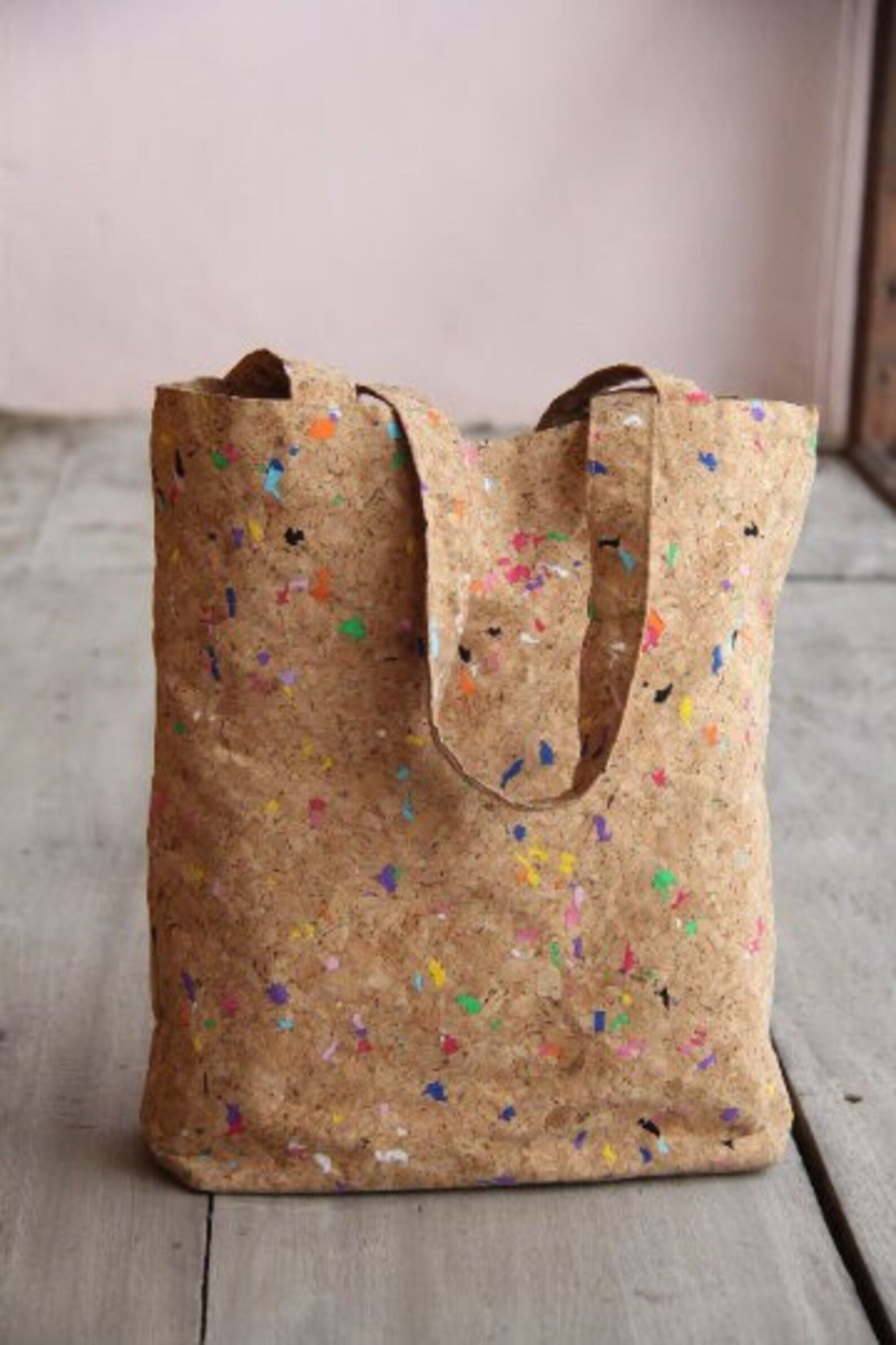 BY COPALA Tragetasche Tote Bag / Tragetasche aus Kork, Diese Tasche ist handmade & vegan