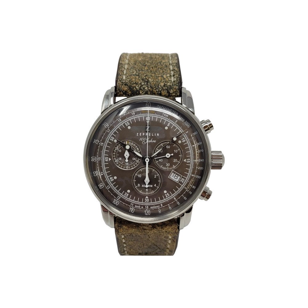 ZEPPELIN Chronograph ZEPPELIN Quarzuhr 100 Jahre Camouflage-Edition 8688-2 8688-2, Quarzuhr 100 Jahre Alarmchronograph Camouflage-Edition 8688-2